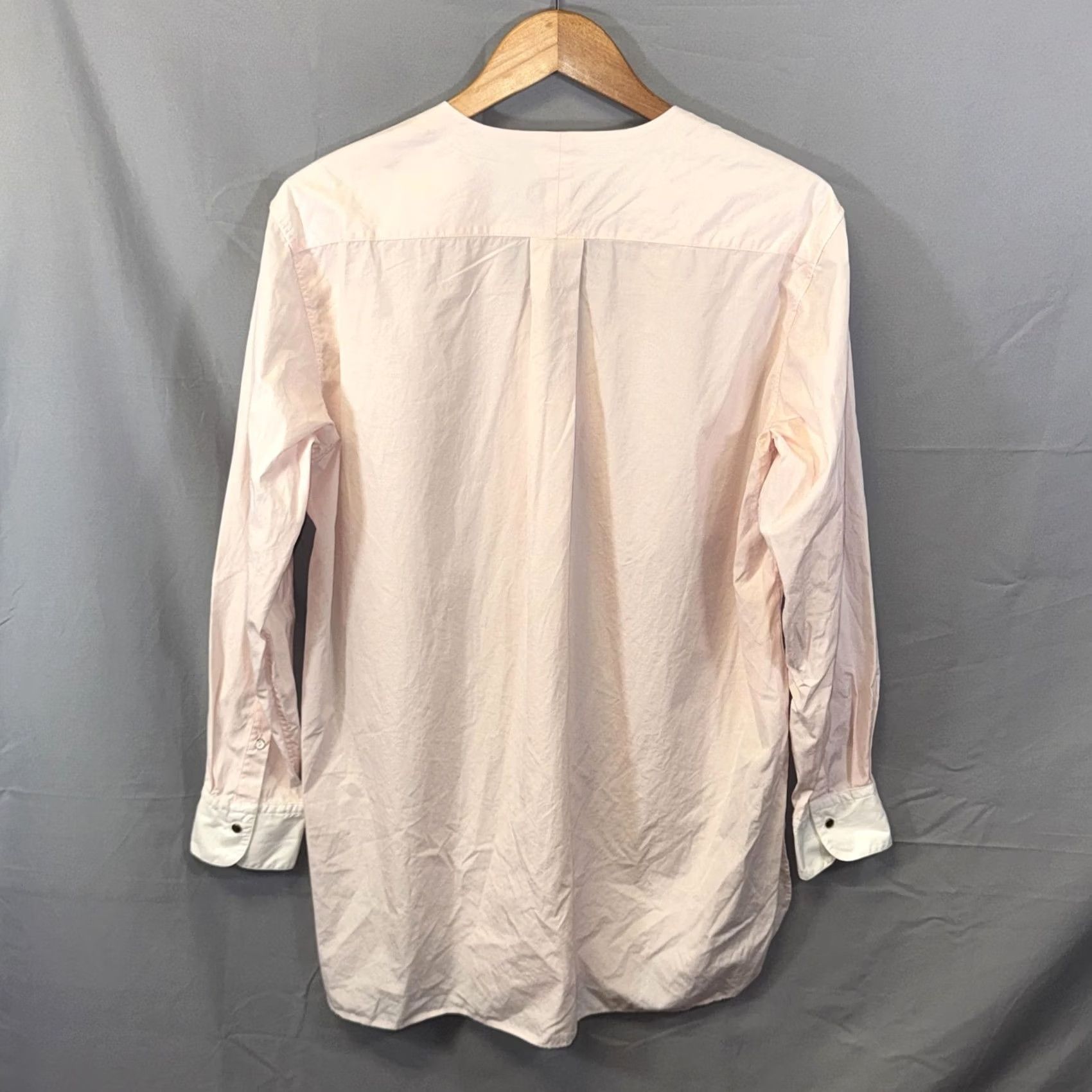 Rag & Bone VINTAGE Rag & Bone Shirt Womens Medium Pink V-Neck Button Front Long Sleeve Made in USA Size M / US 6-8 / IT 42-44 - 2 Thumbnail