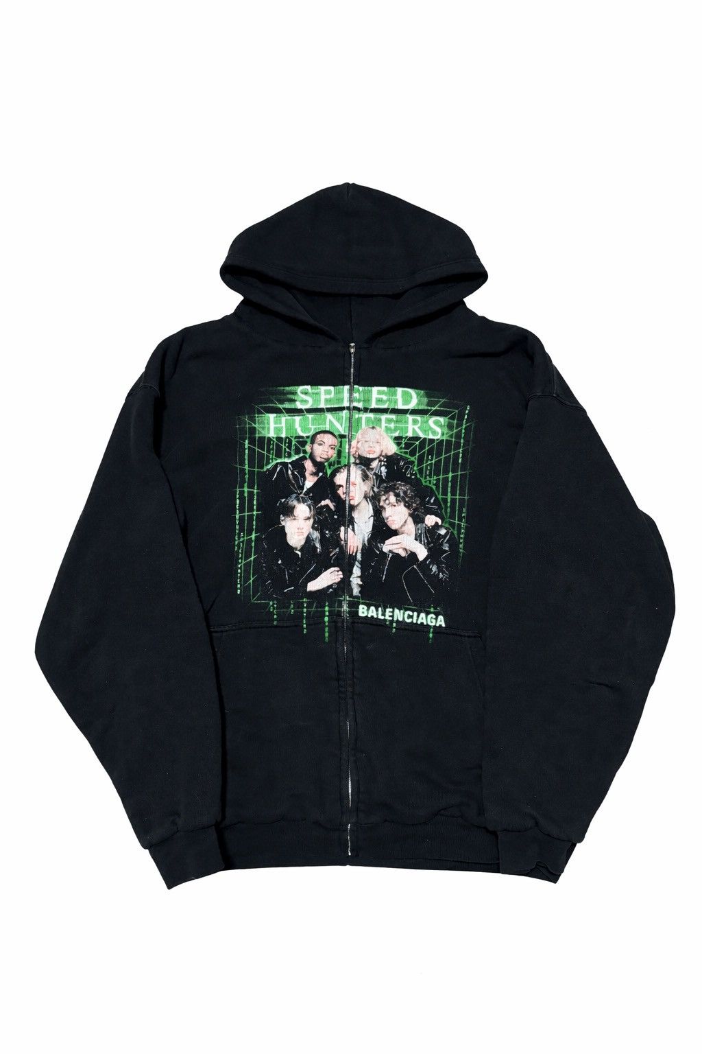 Balenciaga Speed Hunters Zip Up Oversized Hoodie