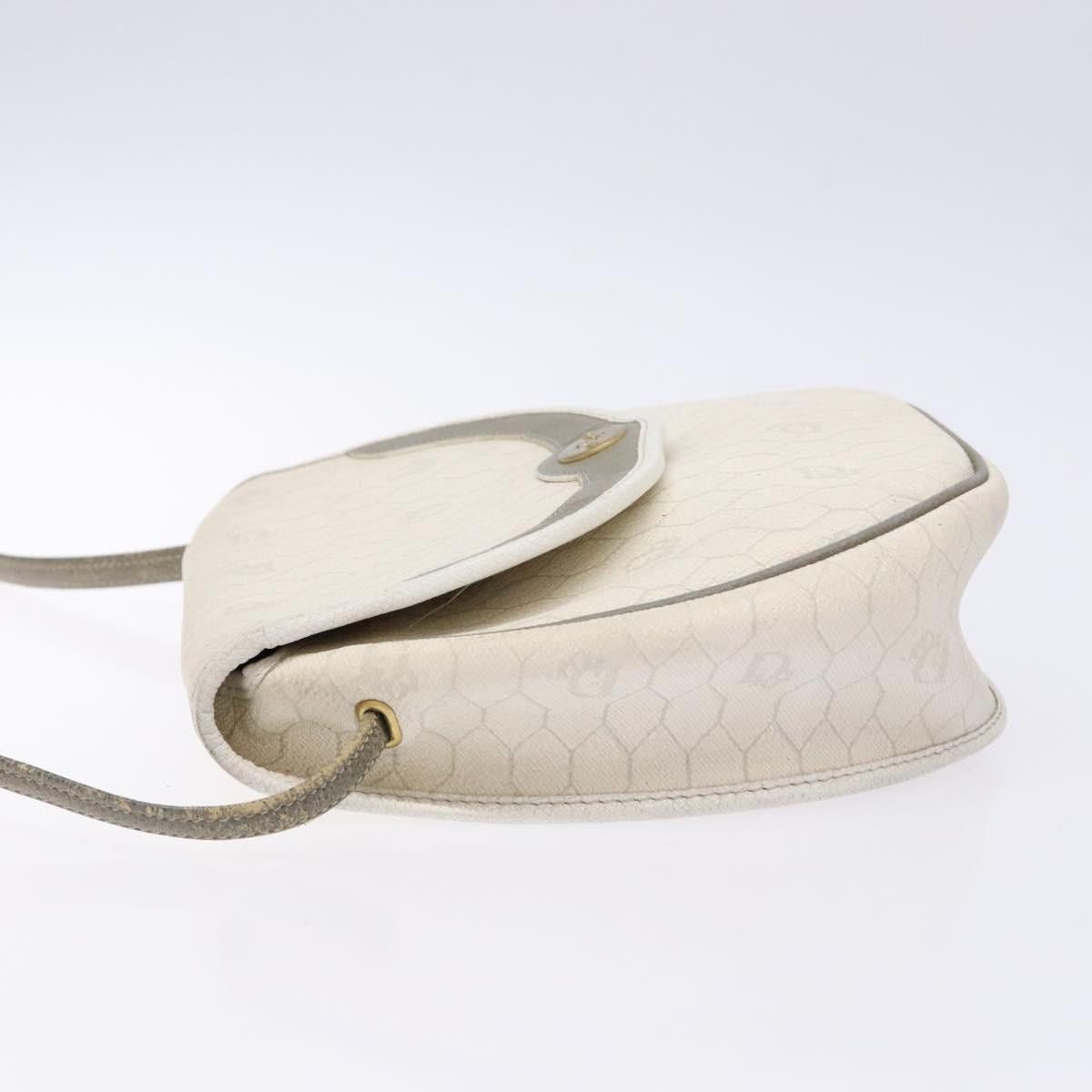 Dior DIOR Honeycomb Canvas Shoulder Bag Pvc White Gold Size ONE SIZE - 6 Thumbnail