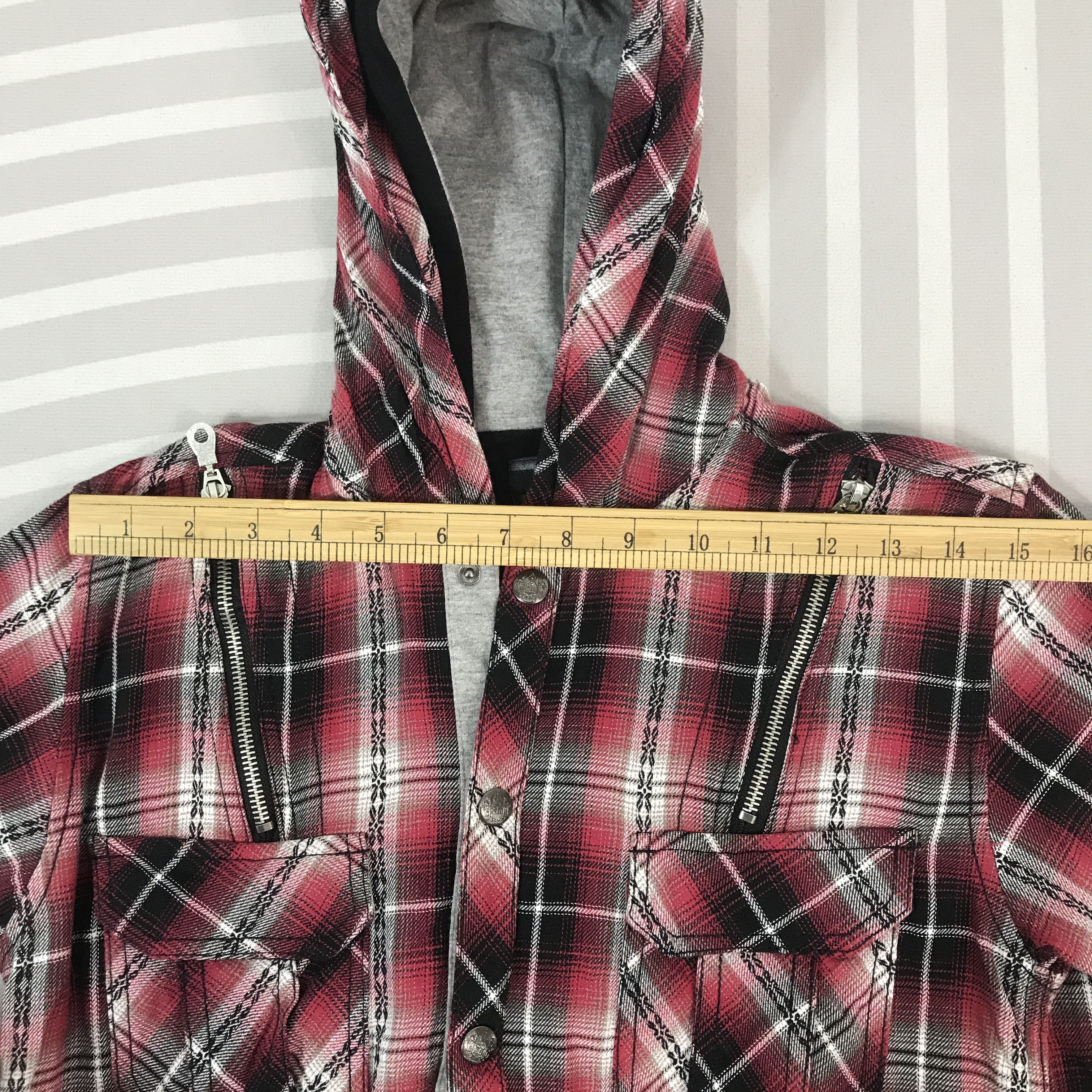 Japanese Brand Vintage 31040=&kkone flannel design double Jacket Size US L / EU 52-54 / 3 - 5 Thumbnail