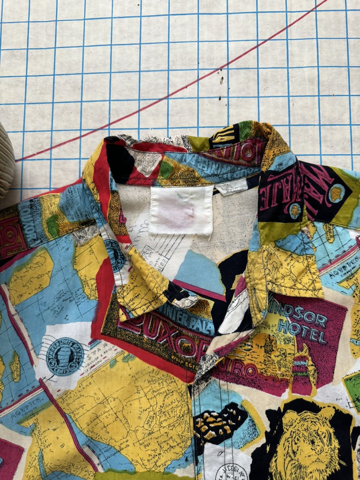 Other × Vintage Vintage Short Sleeve Button Up Cairo Egypt Luxor Tourist Size US XL / EU 56 / 4 - 5 Thumbnail