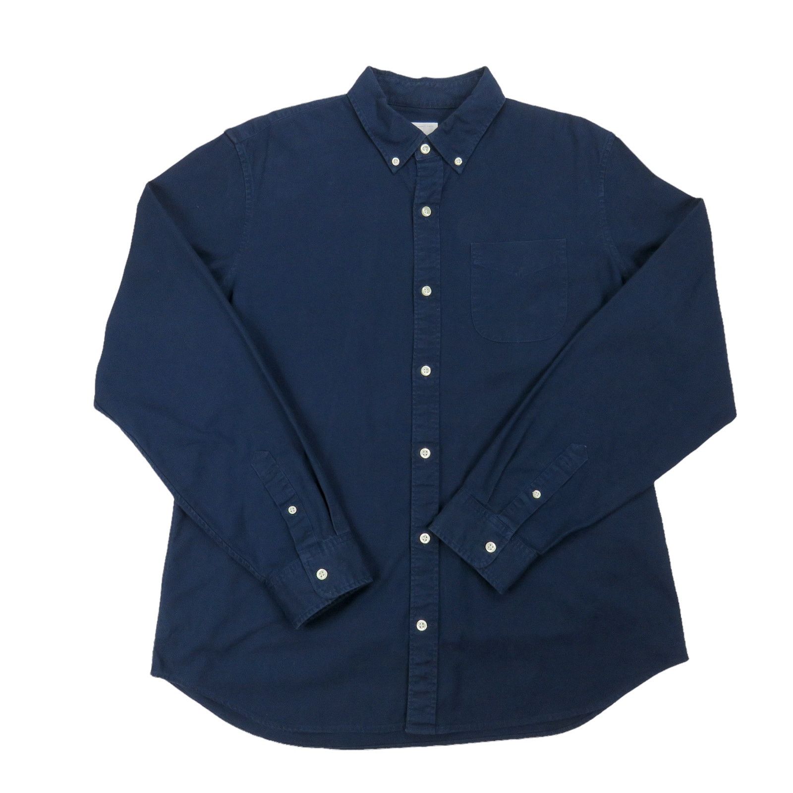 Gap GAP Navy Blue Striped Button-Down Shirt Large Classic Preppy Size US L / EU 52-54 / 3 - 3 Thumbnail