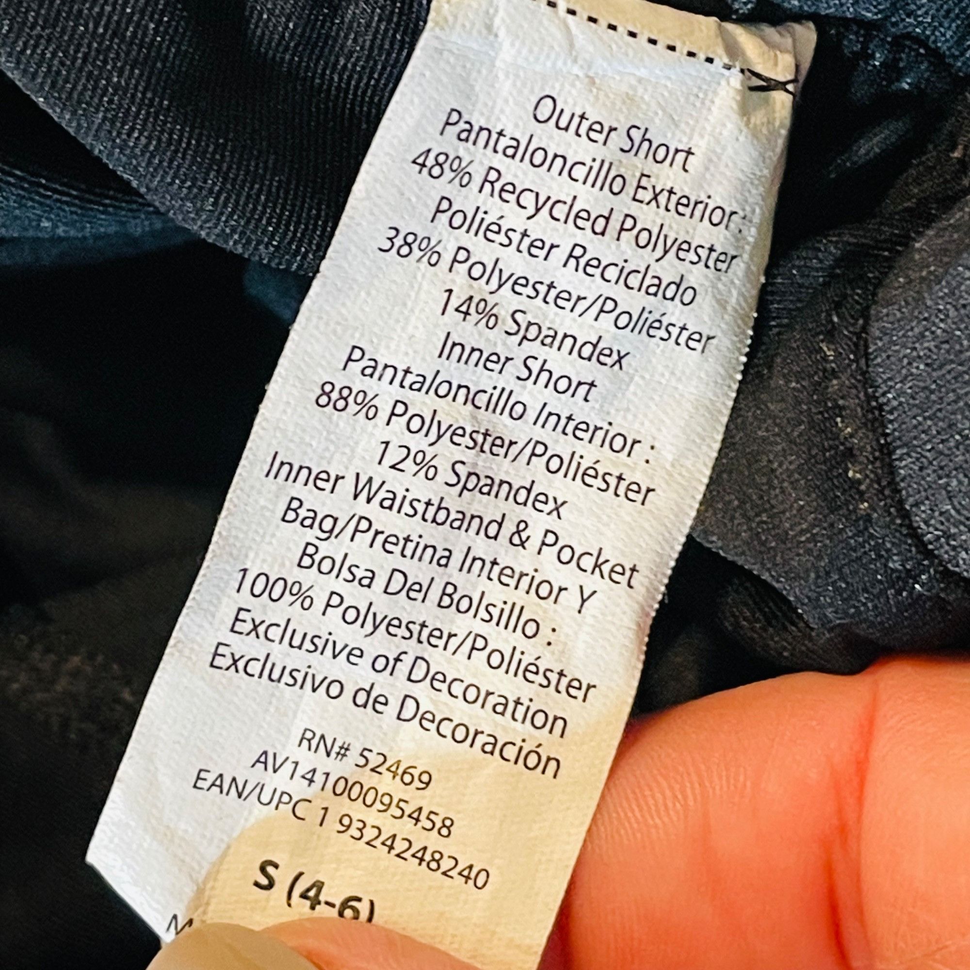 Other Black Athletic Running Shorts With spandex Liner Zippered Po Size 27" / US 4 / IT 40 - 5 Thumbnail
