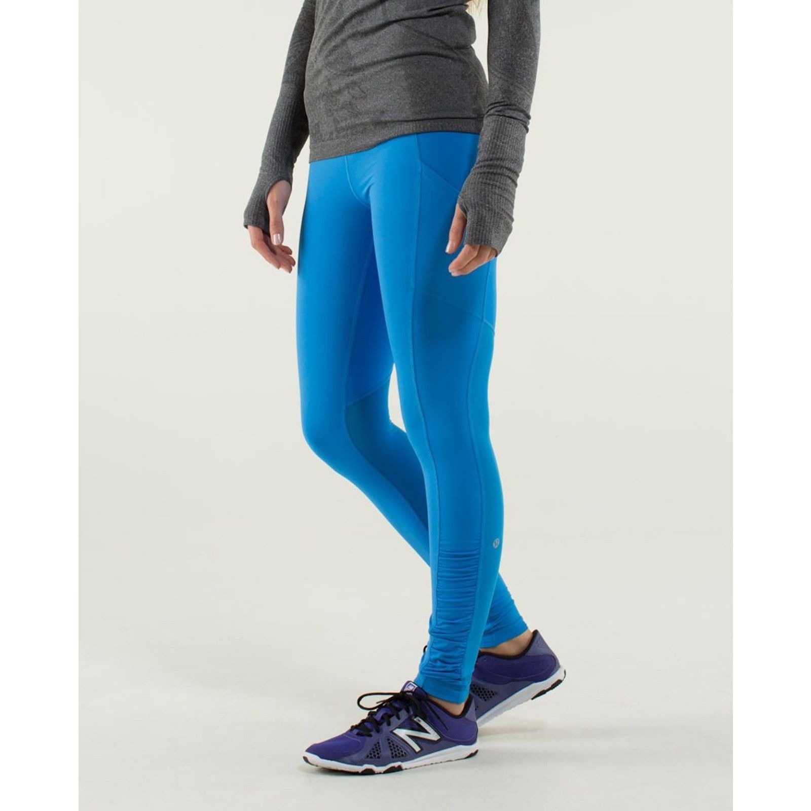 Lululemon Lululemon Speed Tight Luxtreme Cornflower Legging Ruched Run Size 32" / US 10 / IT 46 - 1 Thumbnail