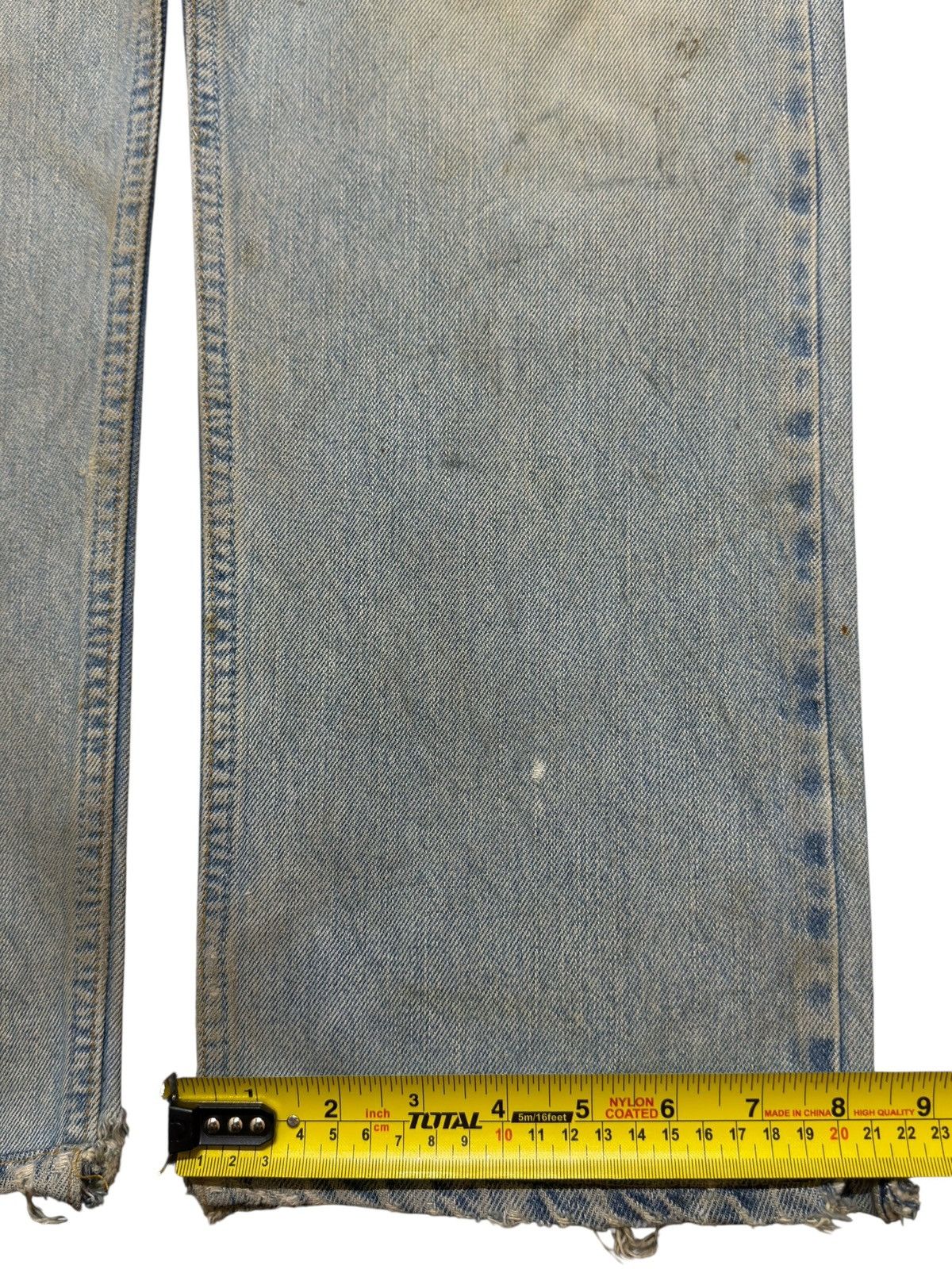 If Six Was Nine Vintage 90s Japanese Mud Wash Ripped Destroyed Straight Leg Size US 31 - 14 Thumbnail