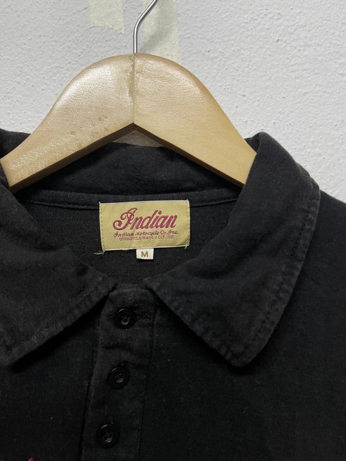 Indian Motorcycle × Vintage 2000s INDIAN MOTORCYCLE POLO SHIRT RARE DESIGN Size M / US 6-8 / IT 42-44 - 6 Thumbnail