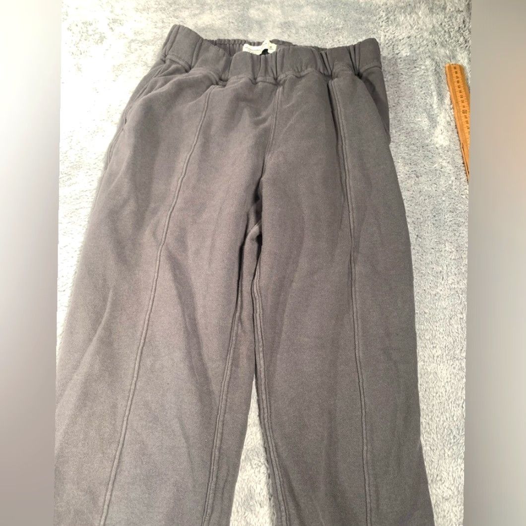 Abercrombie & Fitch Abercrombie & Fitch Gray Jogger Pants Regular Medium Women A&F Collection Track Pants Pants Size 32" / US 10 / IT 46 - 3 Thumbnail