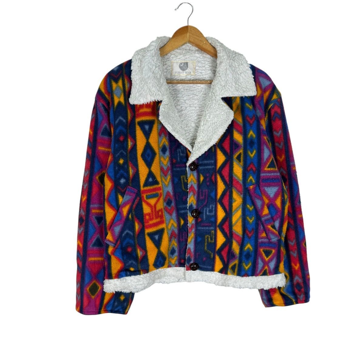Native ☀️TURKEY BEAR NATIVE COLORWAY SHERPA JACKET Size US L / EU 52-54 / 3 - 1 Thumbnail