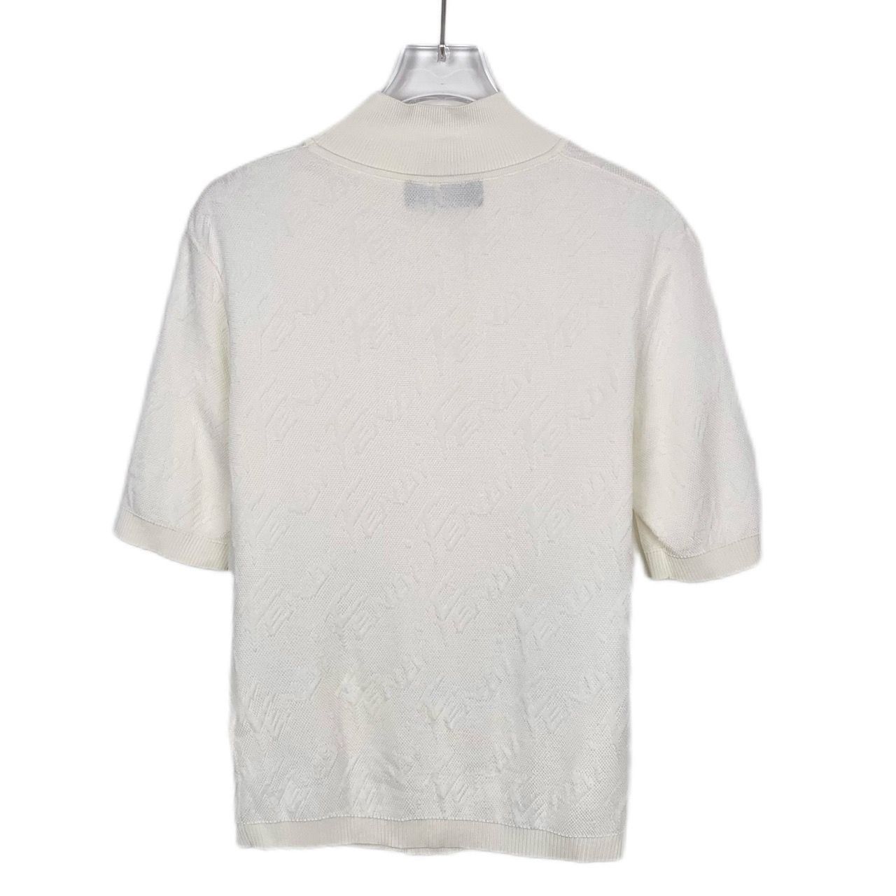 Fendi Fendi Womens Ivory Short-Sleeve Mock Neck Knit Top Size S / US 4 / IT 40 - 2 Thumbnail