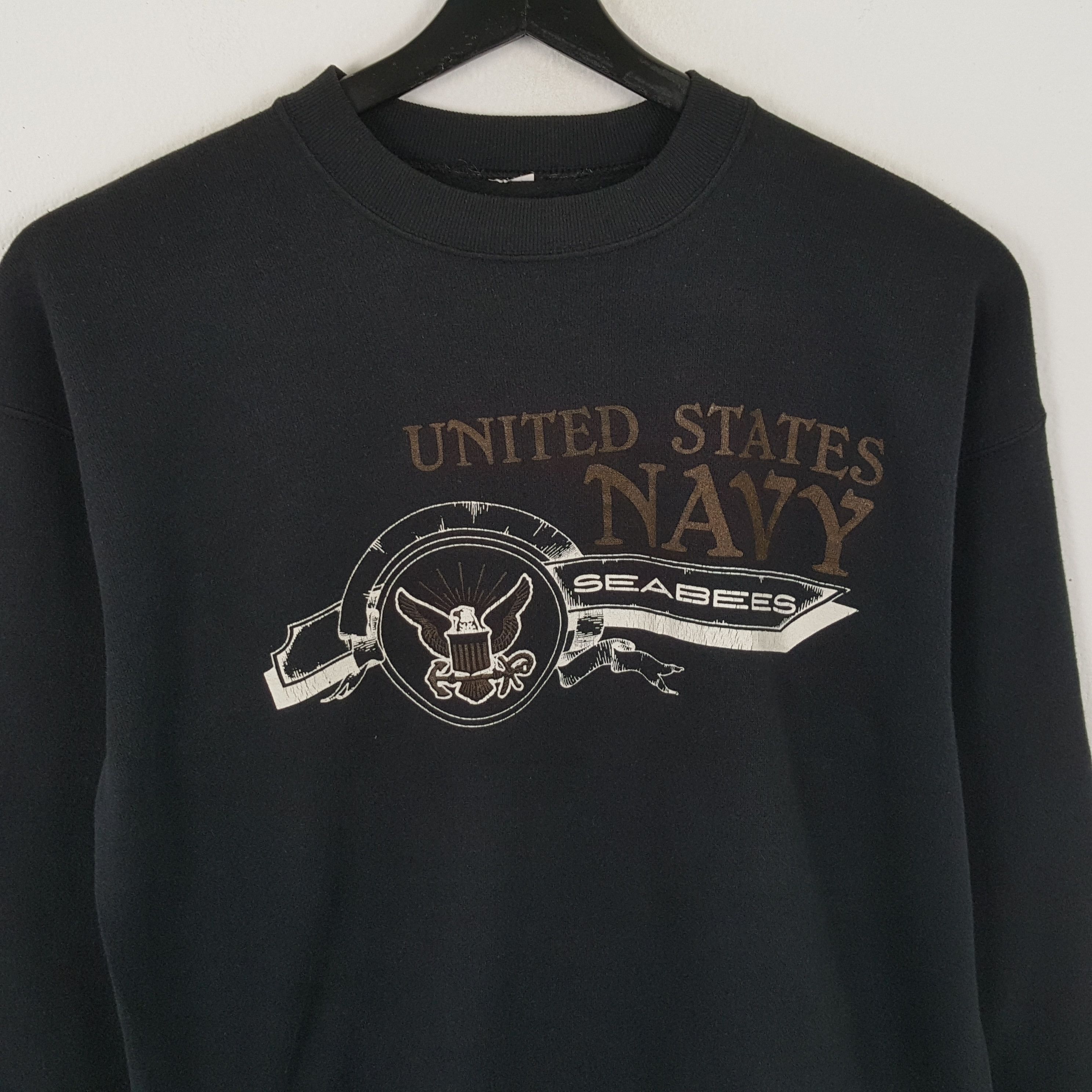Vintage UNITED STATE NAVY SEABEES Vintage Sweatshirt Size US L / EU 52-54 / 3 - 2 Thumbnail