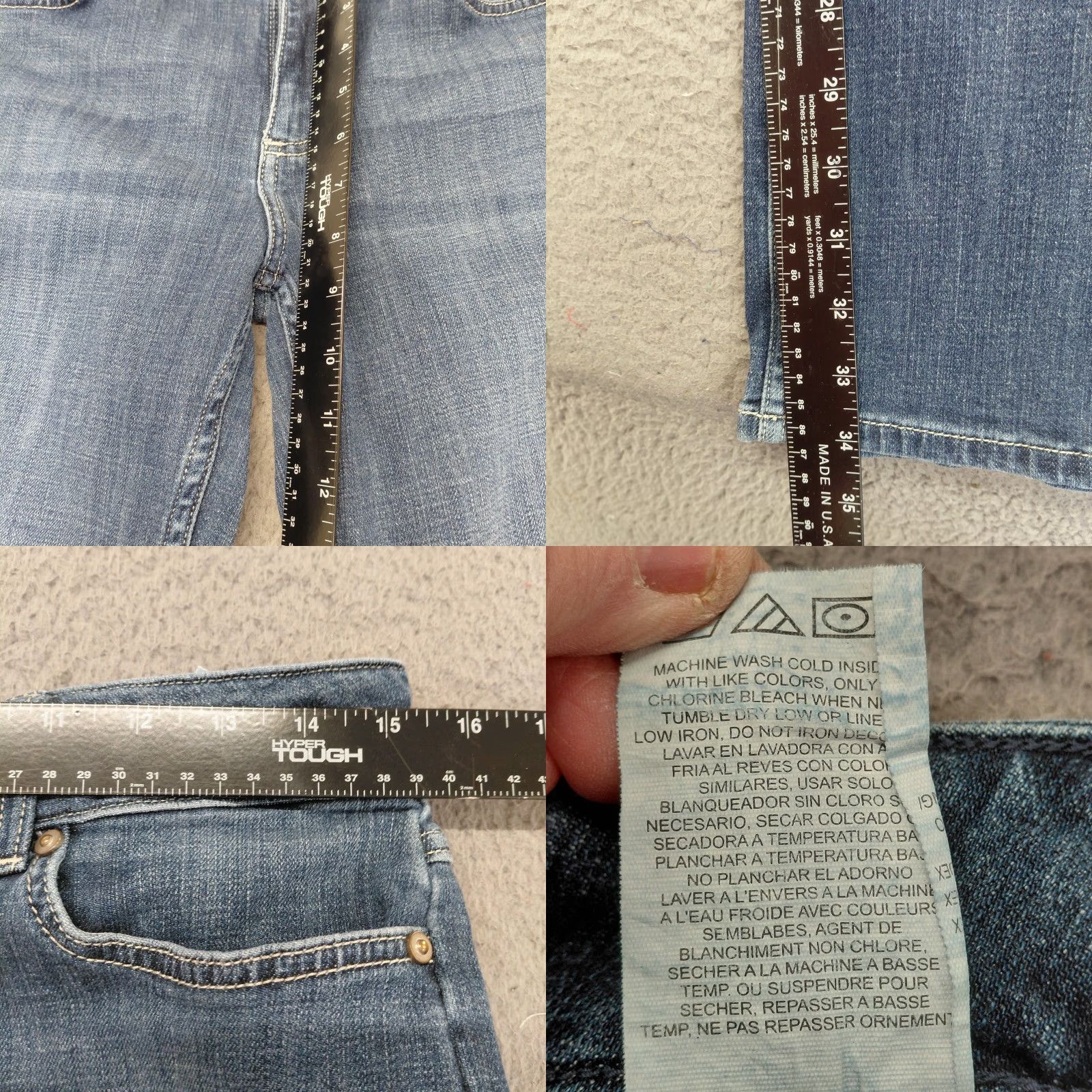 Wrangler Wrangler Jeans Women's 9/34 Bootcut Blue Dark Wash Stretch Western Denim Jeans Womens Size 30" / US 8 / IT 44 - 8 Thumbnail
