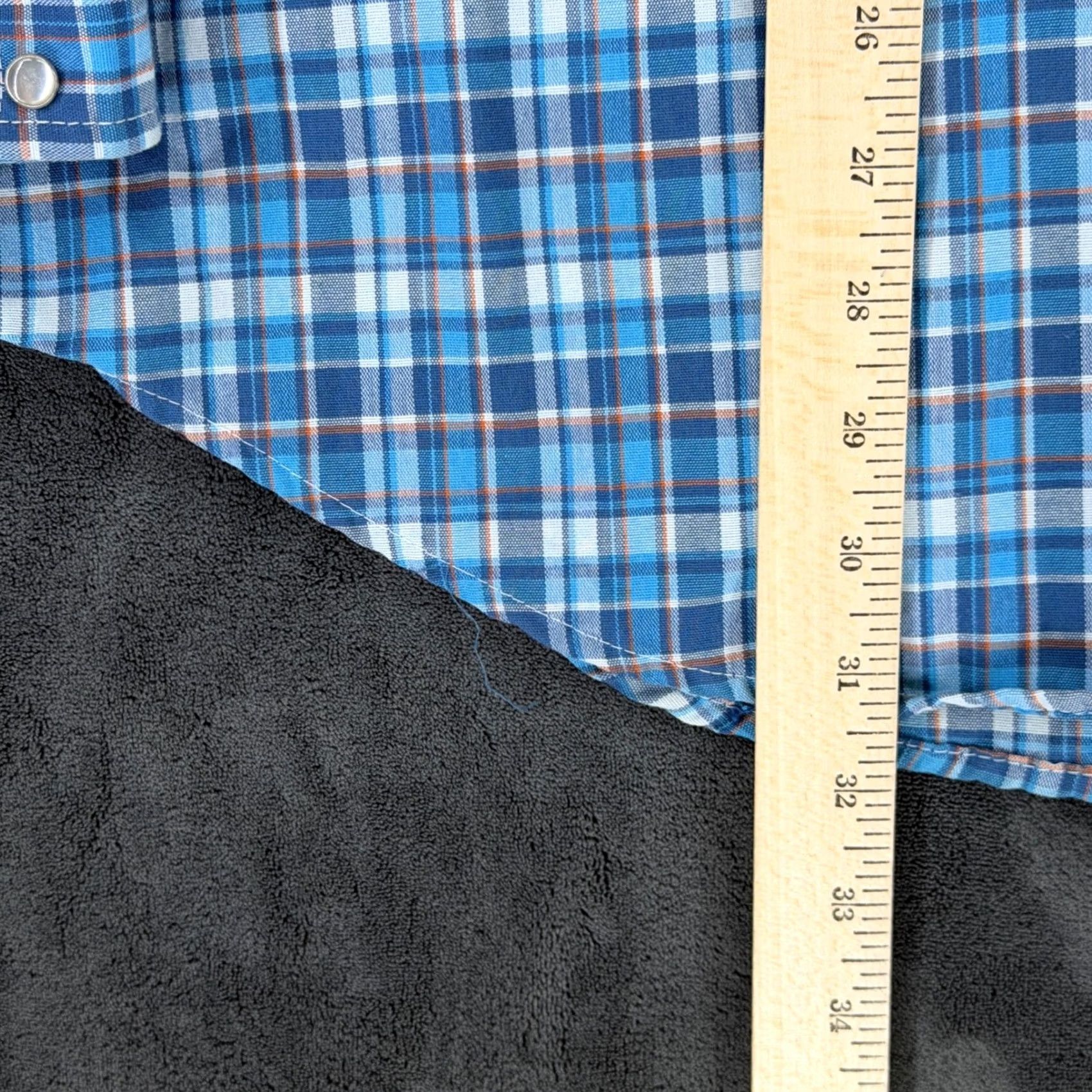 Vintage VINTAGE Big Mac Mens Shirt Western Plaid Long Sleeve Pearl Snap XXL Blue Size US XXL / EU 58 / 5 - 6 Thumbnail