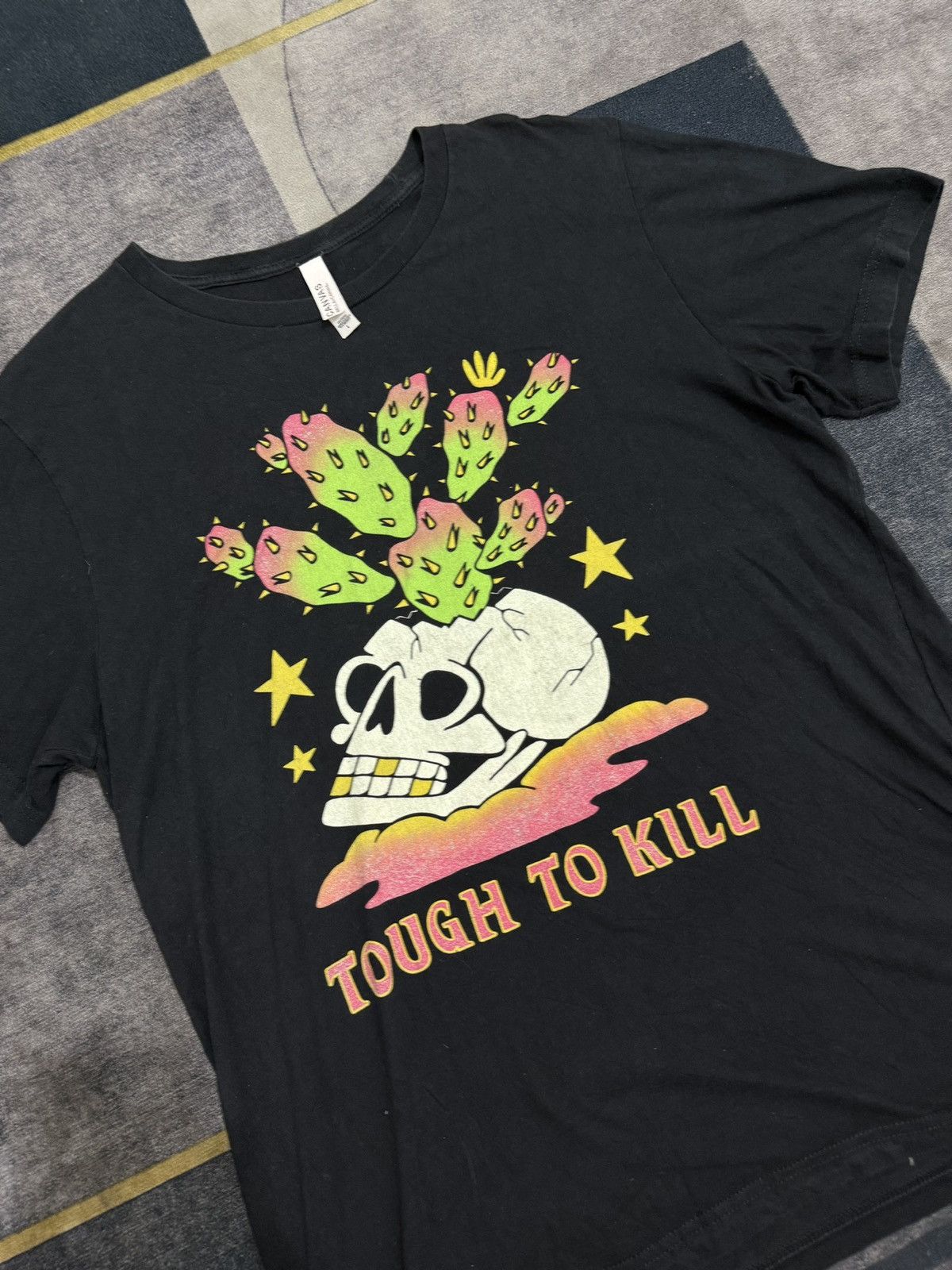 Japanese Brand CANVAS SKULL ART TSHIRT Size US XL / EU 56 / 4 - 2 Thumbnail