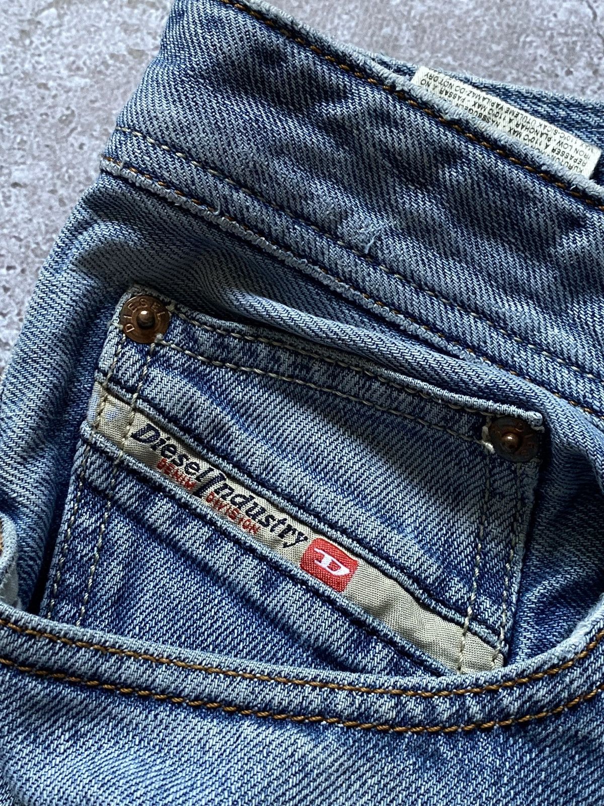 Diesel × If Six Was Nine × Japanese Brand 🔥VNTG Diesel Denim ashed baggy jeans Le Grand Bleu (L.G.B.) Size US 33 - 11 Thumbnail