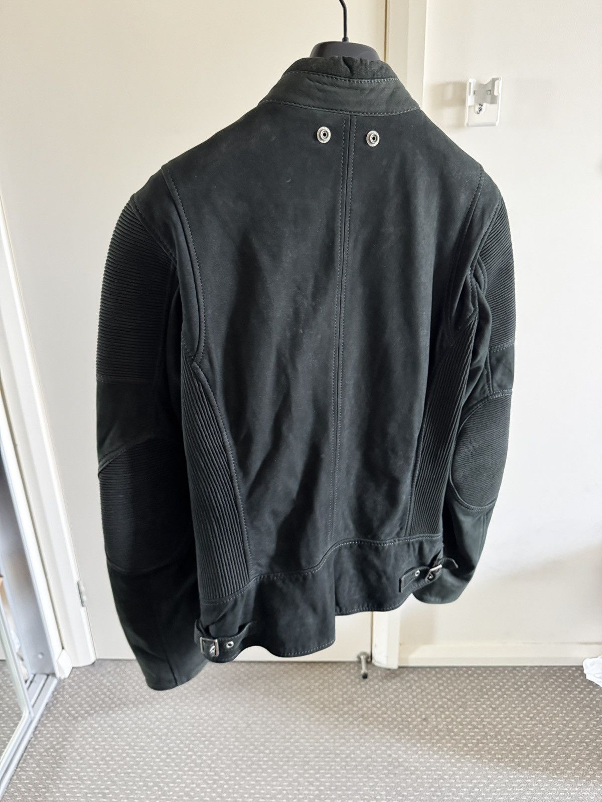 Diesel L-Mackson Black / Grey Leather Biker Jacket medium Size US M / EU 48-50 / 2 - 6 Thumbnail
