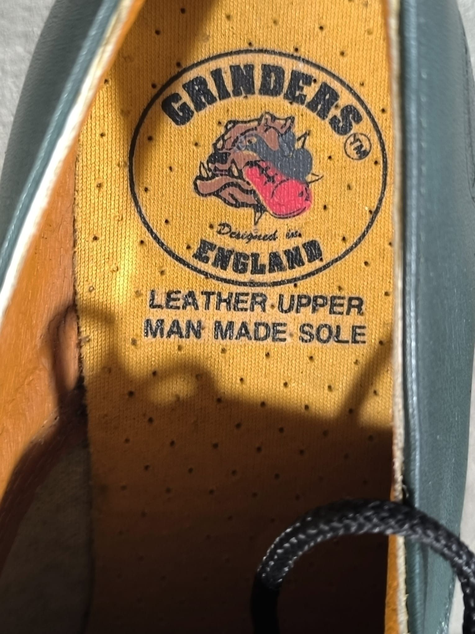 Leather VINTAGE GRINDERS CHUNKY ENGLAND DERBY LEATHER SHOES Size US 8 / EU 41 - 10 Thumbnail