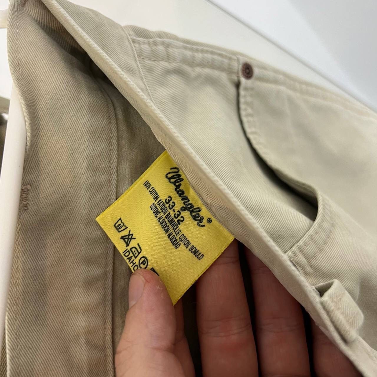 Wrangler Vintage Baggy Denim Pants Wrangler Jeans Y2k Beige Size US 33 - 8 Thumbnail