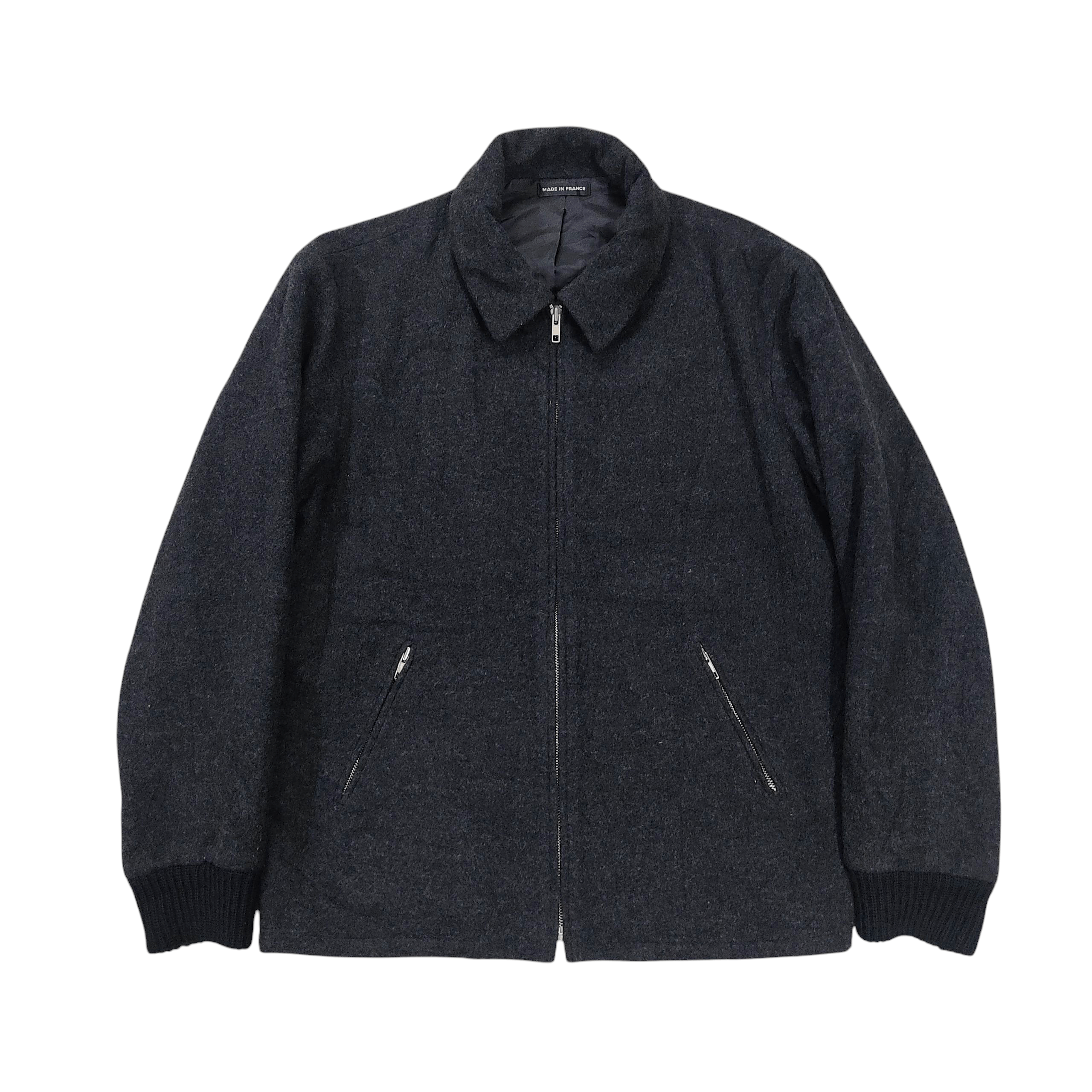 agnes b. Agnes B. Homme Paris Dark Grey Wool Jacket Size US M / EU 48-50 / 2 - 3 Thumbnail