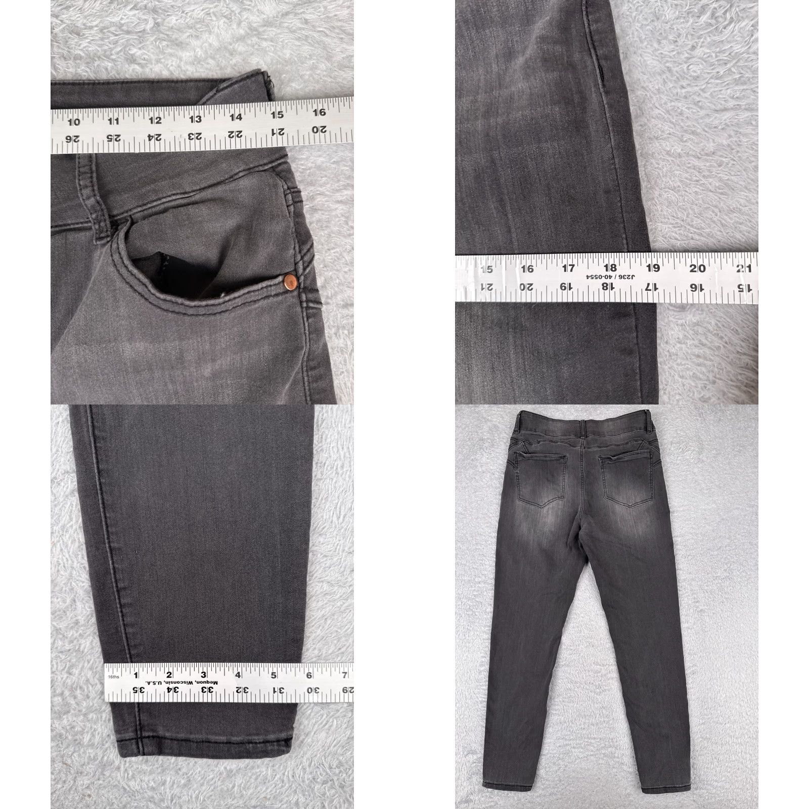 Fashion Nova Fashion Nova Jeans Juniors 13 Black Denim Skinny Rayon Cotton Blend 30x28 Size 34" / US 12 / IT 48 - 9 Thumbnail