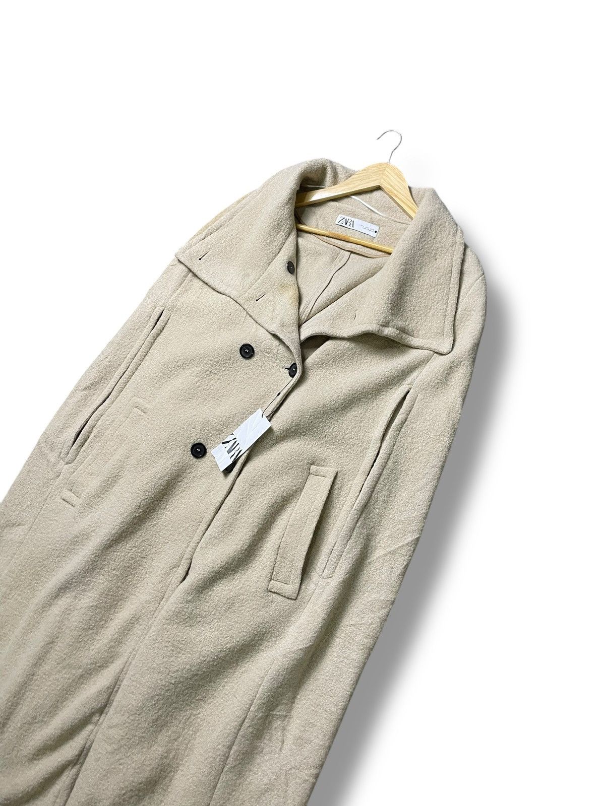 Designer × Vintage × Zara Vintage ZARA Limited Edition Capes Coat (76) Size L / US 10 / IT 46 - 8 Thumbnail
