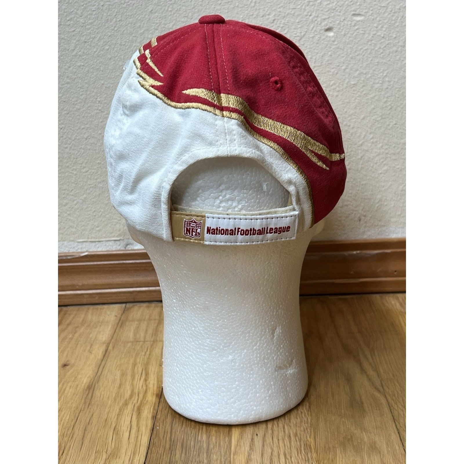 Reebok Reebok San Francisco 49ers Football Adjustable Strap Red Hat Size ONE SIZE - 4 Thumbnail
