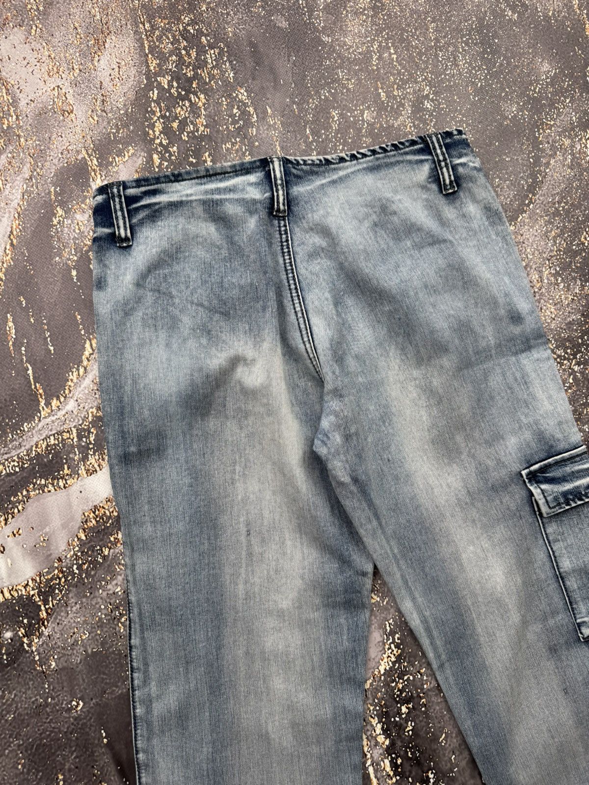 Vintage Vintage Cargo Bondage Cropped Jeans Size 27" / US 4 / IT 40 - 7 Thumbnail