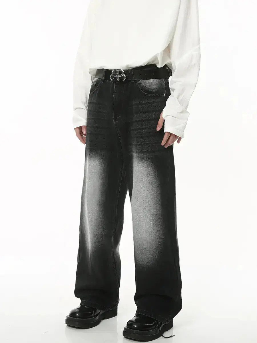 Japanese Brand Retro loose wide leg high street jeans Size US 32 / EU 48 - 1 Thumbnail