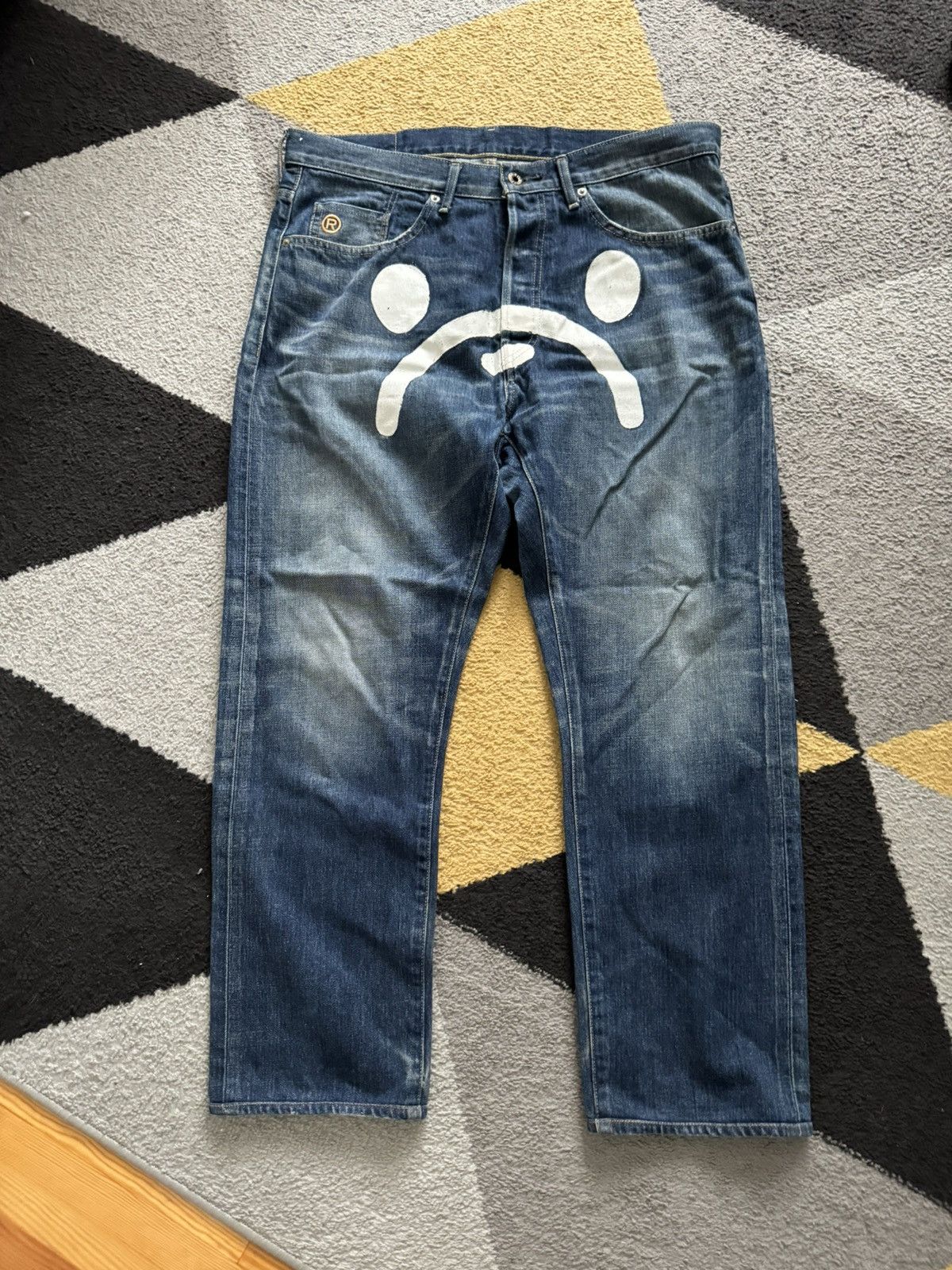 Bape Bape Sad Jeans Size L Size US 40 / EU 56 - 1 Thumbnail