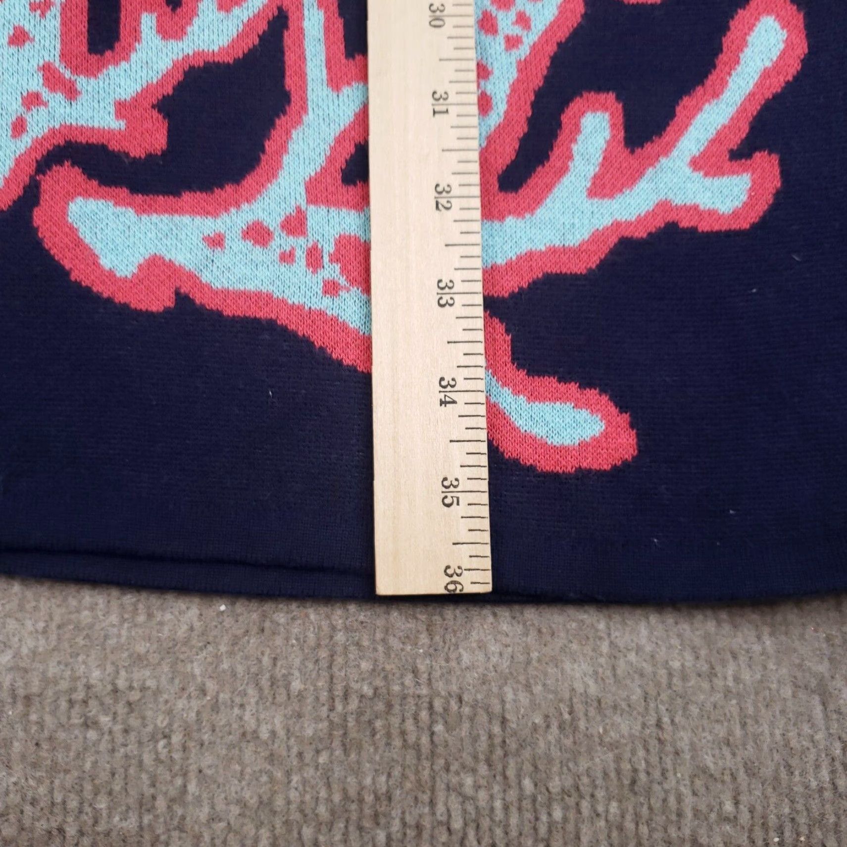 Lilly Pulitzer Lilly Pulitzer Sweater Dress Womens Medium Blue 3/4 Sleeve Pullover Classic Designer Size S / US 4 / IT 40 - 4 Thumbnail