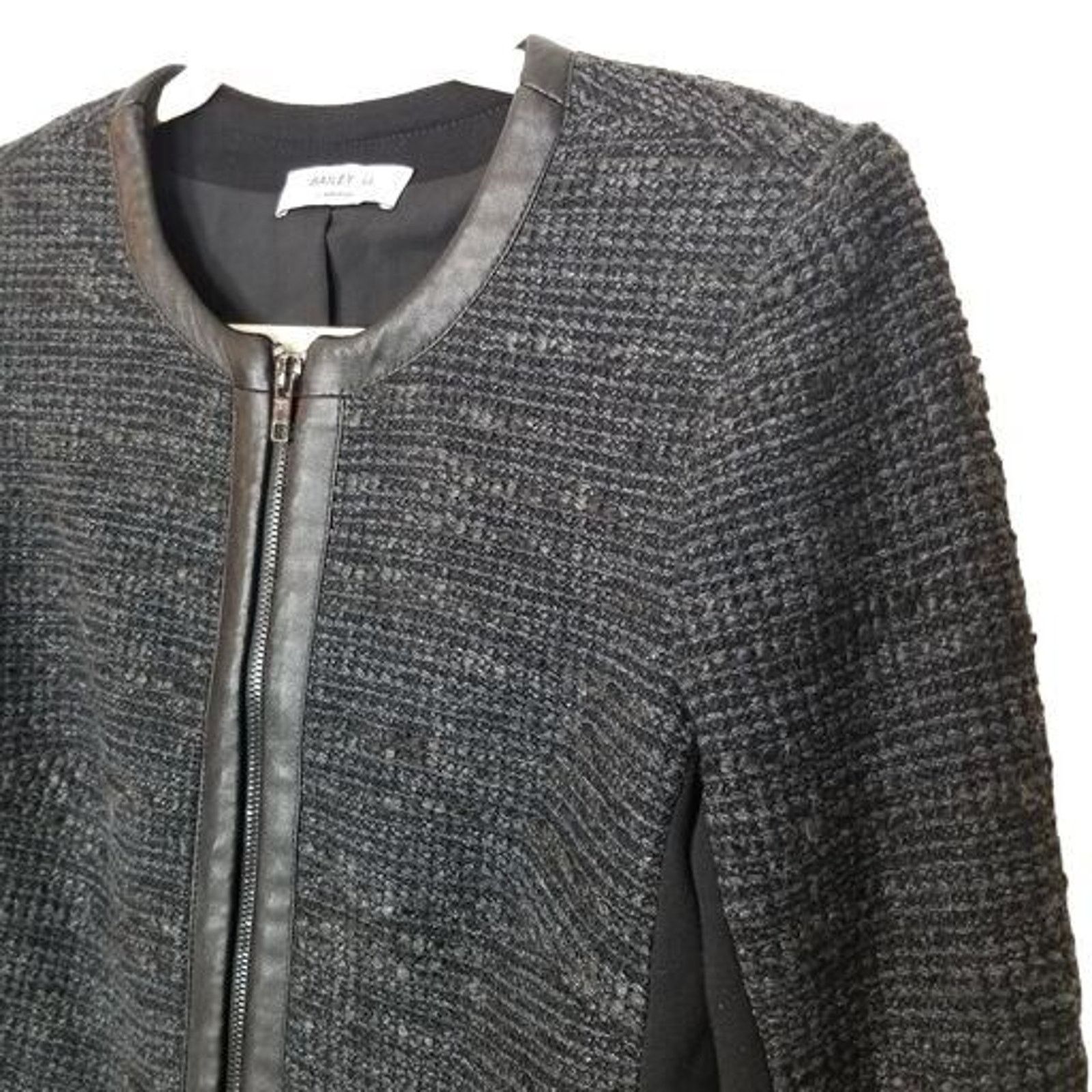 Bailey 44 Bailey 44 Womens Textured Crop Blazer Full Zip Career Corp 4 Size S / US 4 / IT 40 - 5 Thumbnail