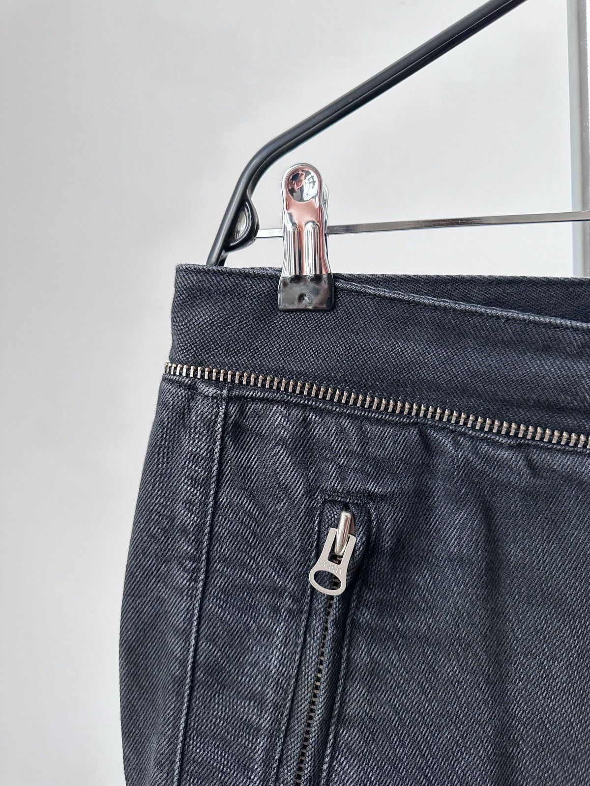 H&M × Isabel Marant FW13 Isabel Marant x H&M Black Washed Denim Biker Jeans Size US 36 / EU 52 - 4 Thumbnail