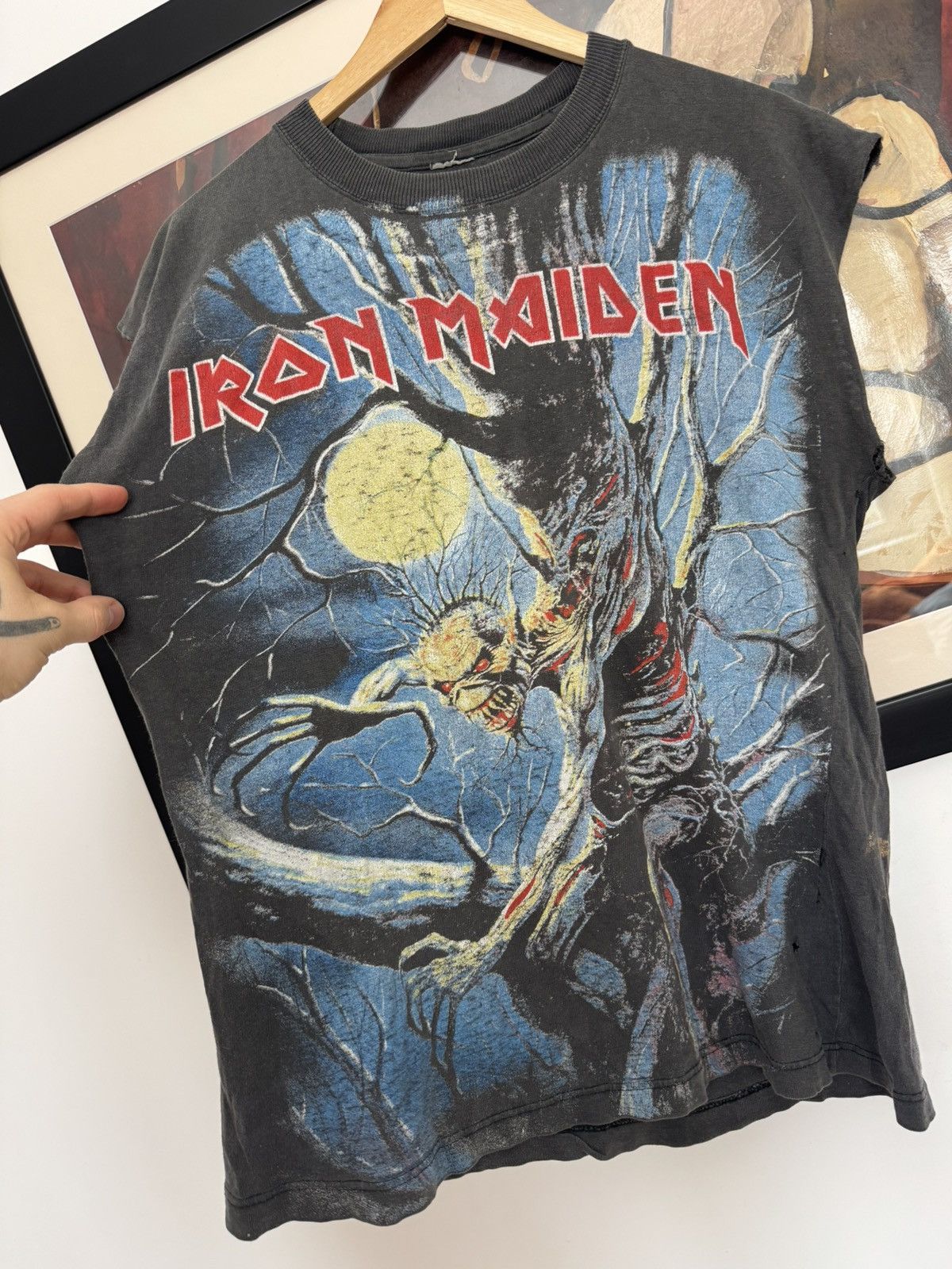 1992 Iron Maiden Fear of the Dark Vintage Sleeveless Tee AOP