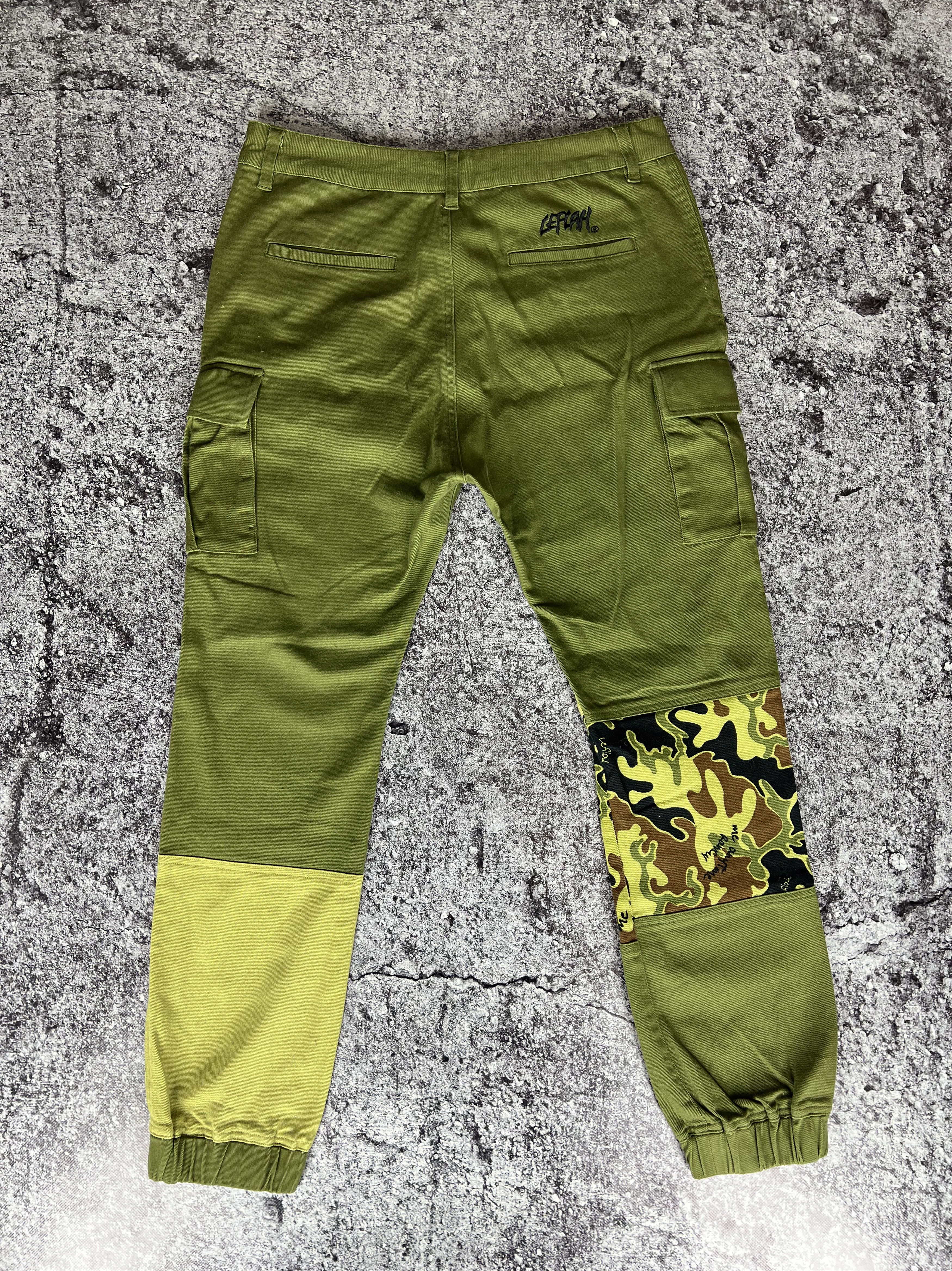 Japanese Brand Leflah Cargo Pants Multipocket Camo Size L Size US 33 - 2 Thumbnail