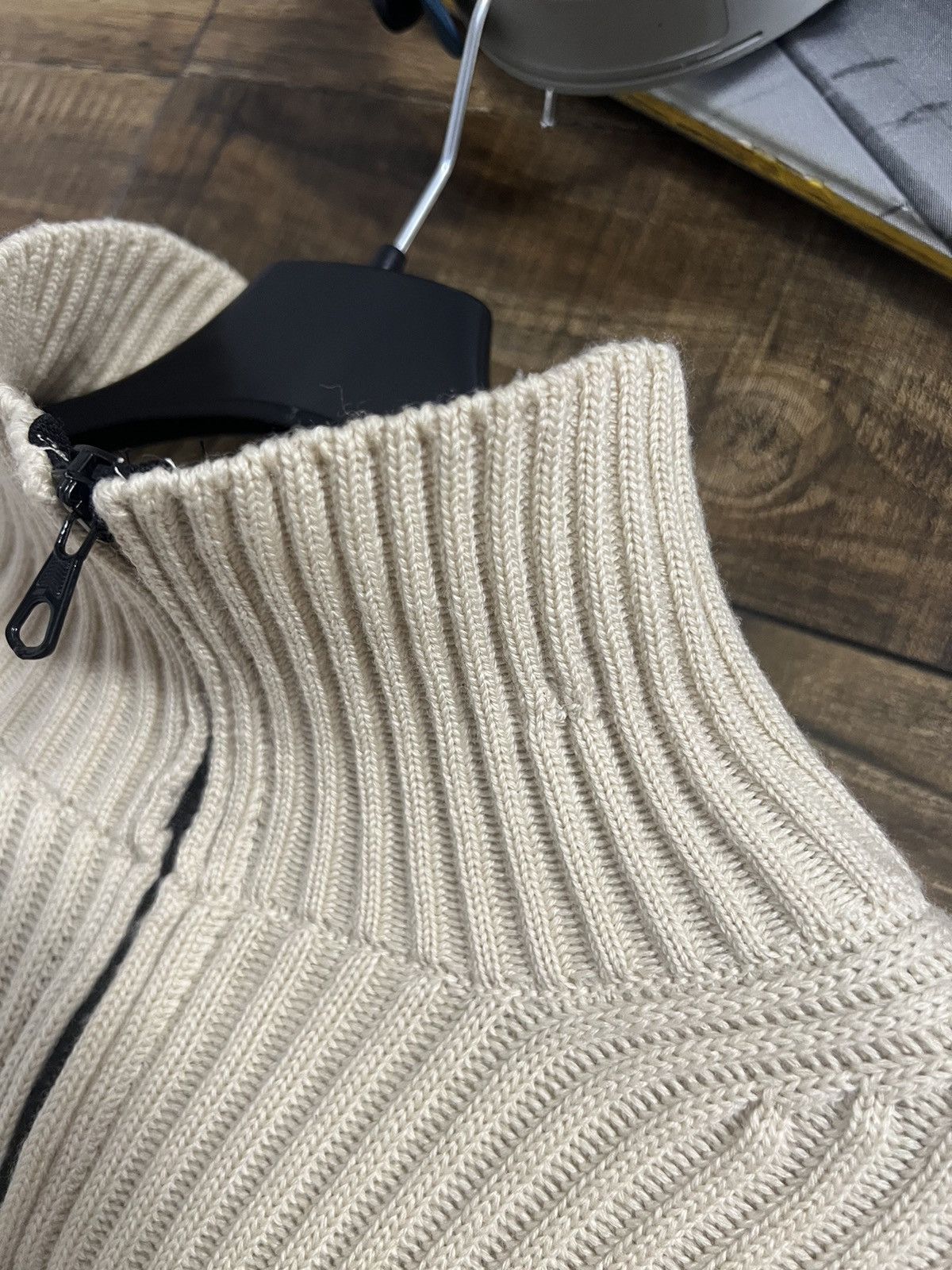Stone Island STONE ISLAND Sweater Half Zip Wool Heavy Knit Vintage AW 03 Size US XL / EU 56 / 4 - 7 Thumbnail