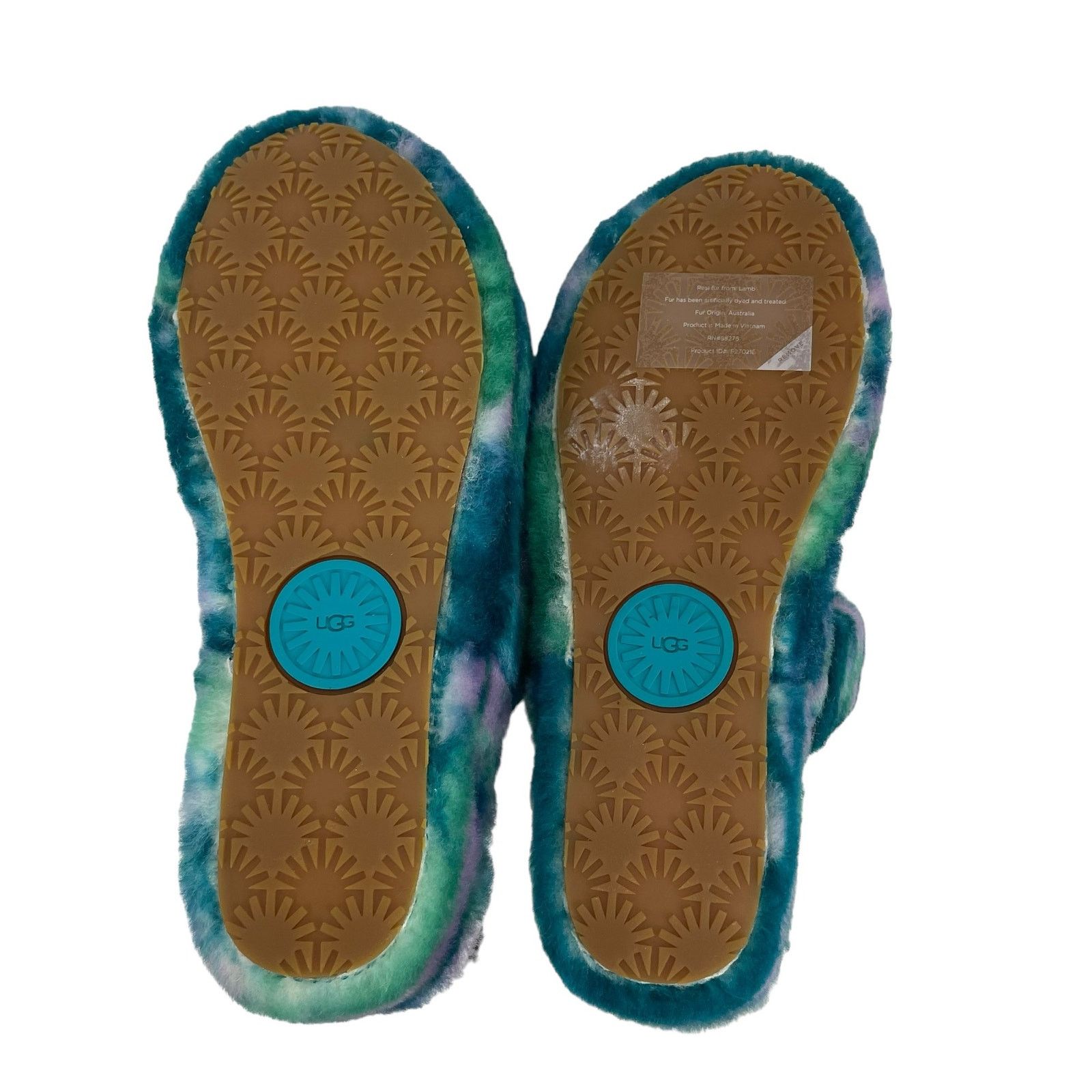 Ugg UGG Australia Oh Yeah Marble Sldie Sandals Turquoise Size 10 Size US 10 / IT 40 - 9 Thumbnail