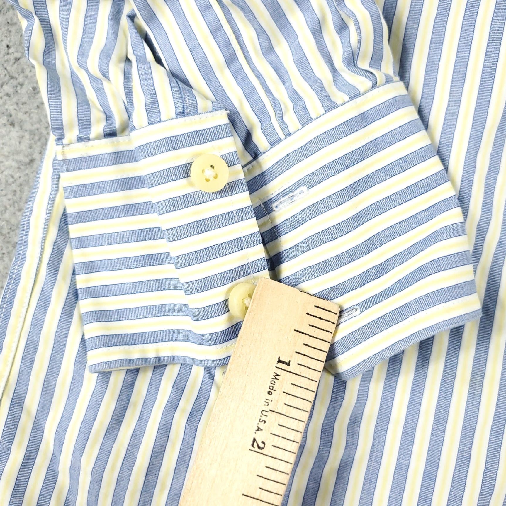 Abercrombie & Fitch VINTAGE Abercrombie & Fitch Shirt Mens 2XL Blue Striped Button-Up Long Sleeve Casual Business Formal Workwear Men Size US XXL / EU 58 / 5 - 3 Thumbnail