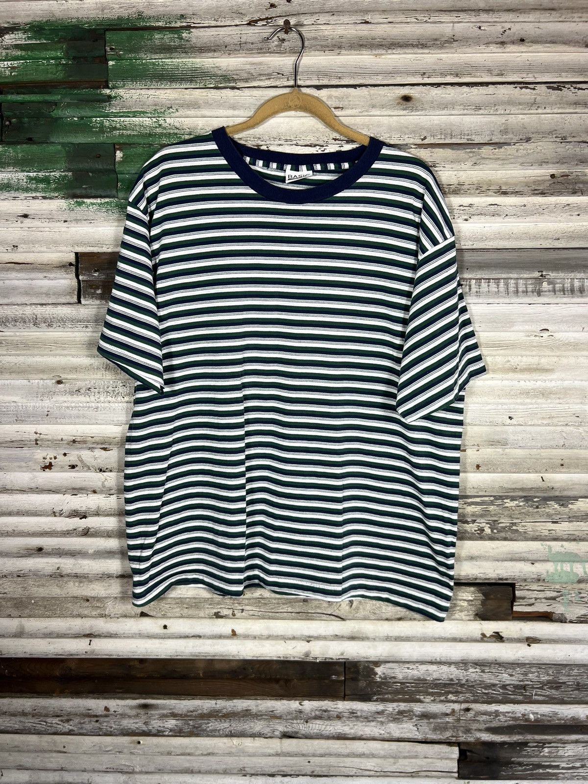 Vintage Vintage Striped Shirt Size US XL / EU 56 / 4 - 1 Thumbnail