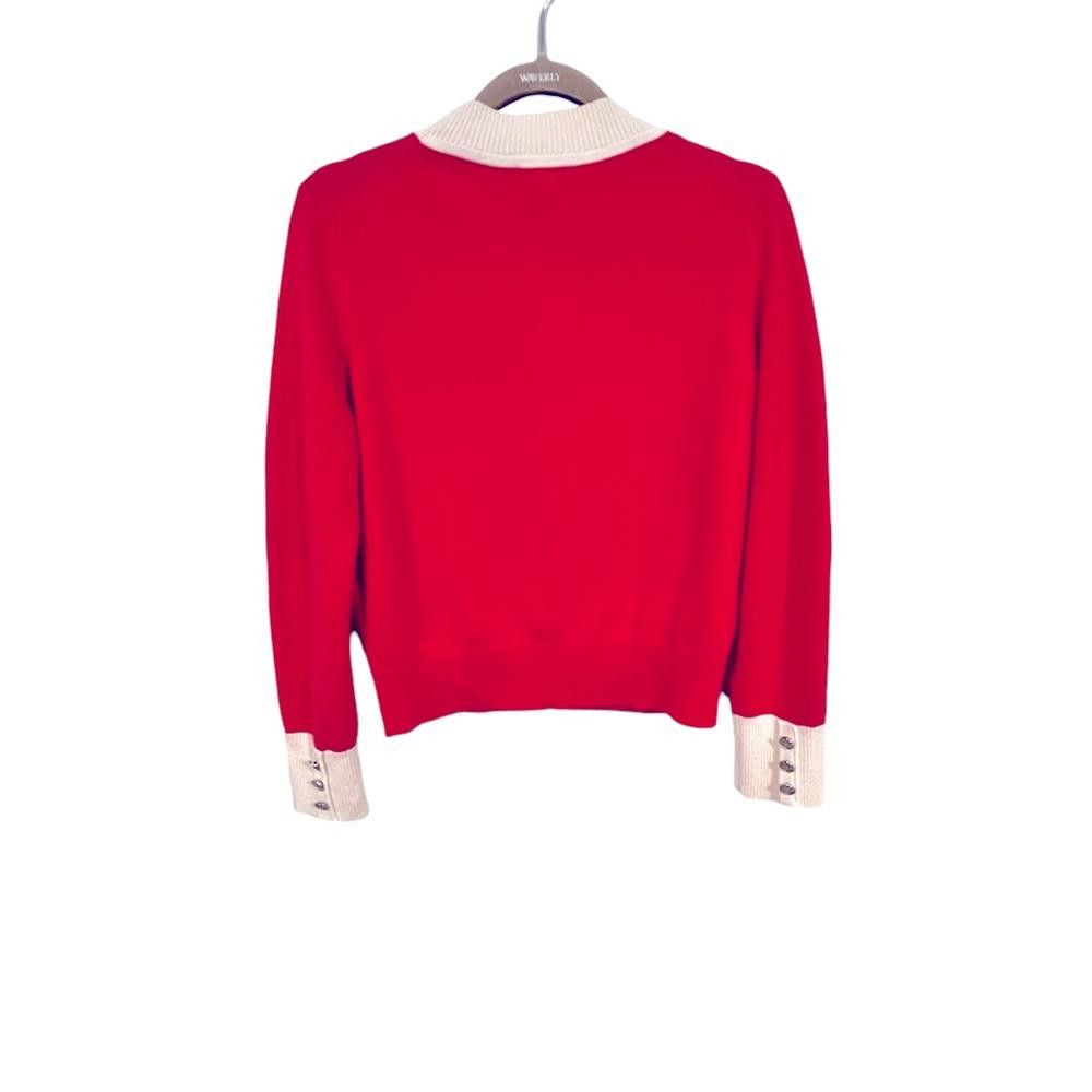 Other CLAUDIE PIERLOT Bi color cardigan/university look cardigan Size S / US 4 / IT 40 - 3 Thumbnail