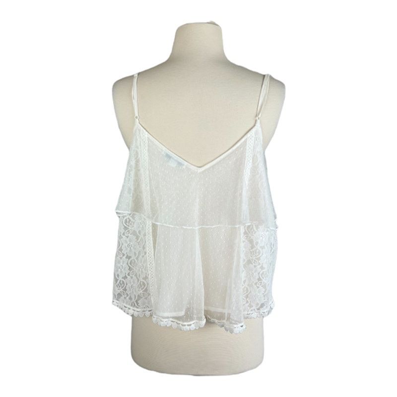 American Eagle Outfitters American Eagle Outfitters | Lace Ruffle Cami Top | Small Size S / US 4 / IT 40 - 2 Thumbnail