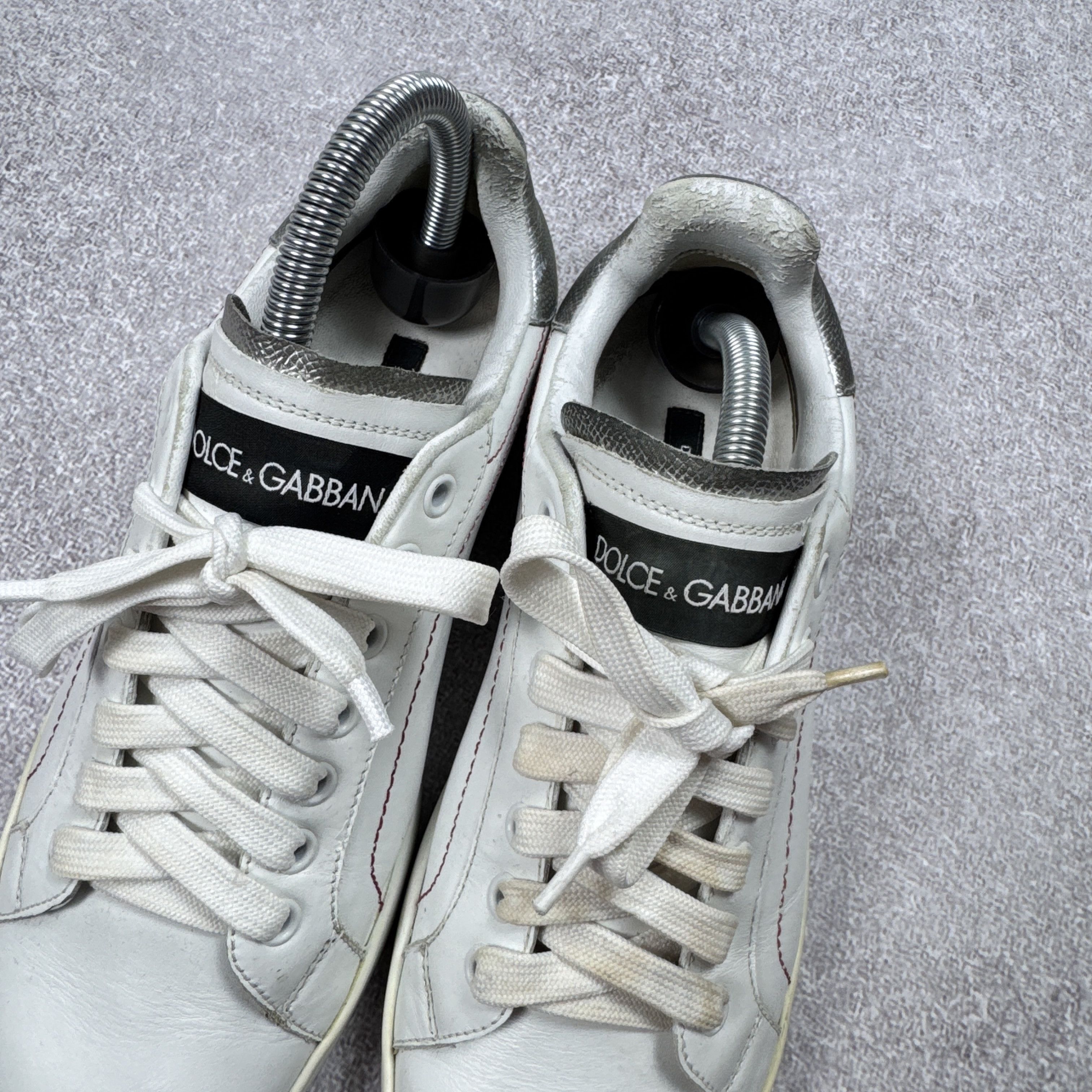 Dolce & Gabbana Women`s Dolce & Gabbana 1587 Leather Sneakers Size 38 / 24cm Size US 7 / IT 37 - 8 Thumbnail