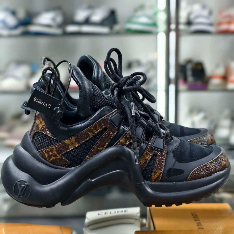 Louis Vuitton Louis Vuitton Archlight Black Sneakers -2505 Size US 4 / IT 34 - 4 Thumbnail
