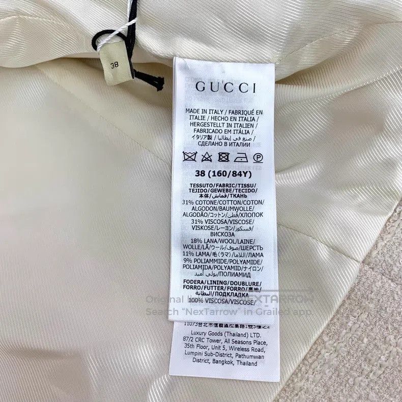 Gucci Gucci 22 styles of white cotton lapel single-breasted long Size XS / US 0-2 / IT 36-38 - 8 Thumbnail