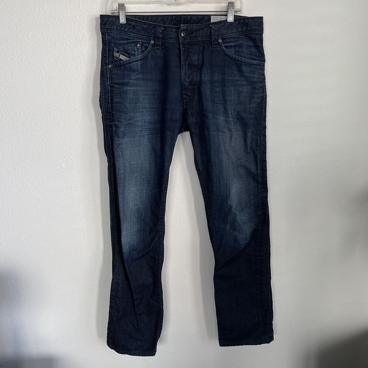 Diesel Darron Regular Slim Tapered Dark Wash Denim Jeans
