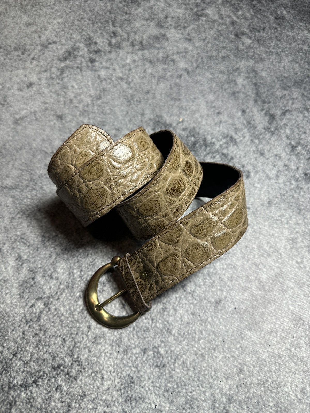 Other Y2K Crocodile Belts Streetwear Rare Casual Style USA Size ONE SIZE - 1 Thumbnail