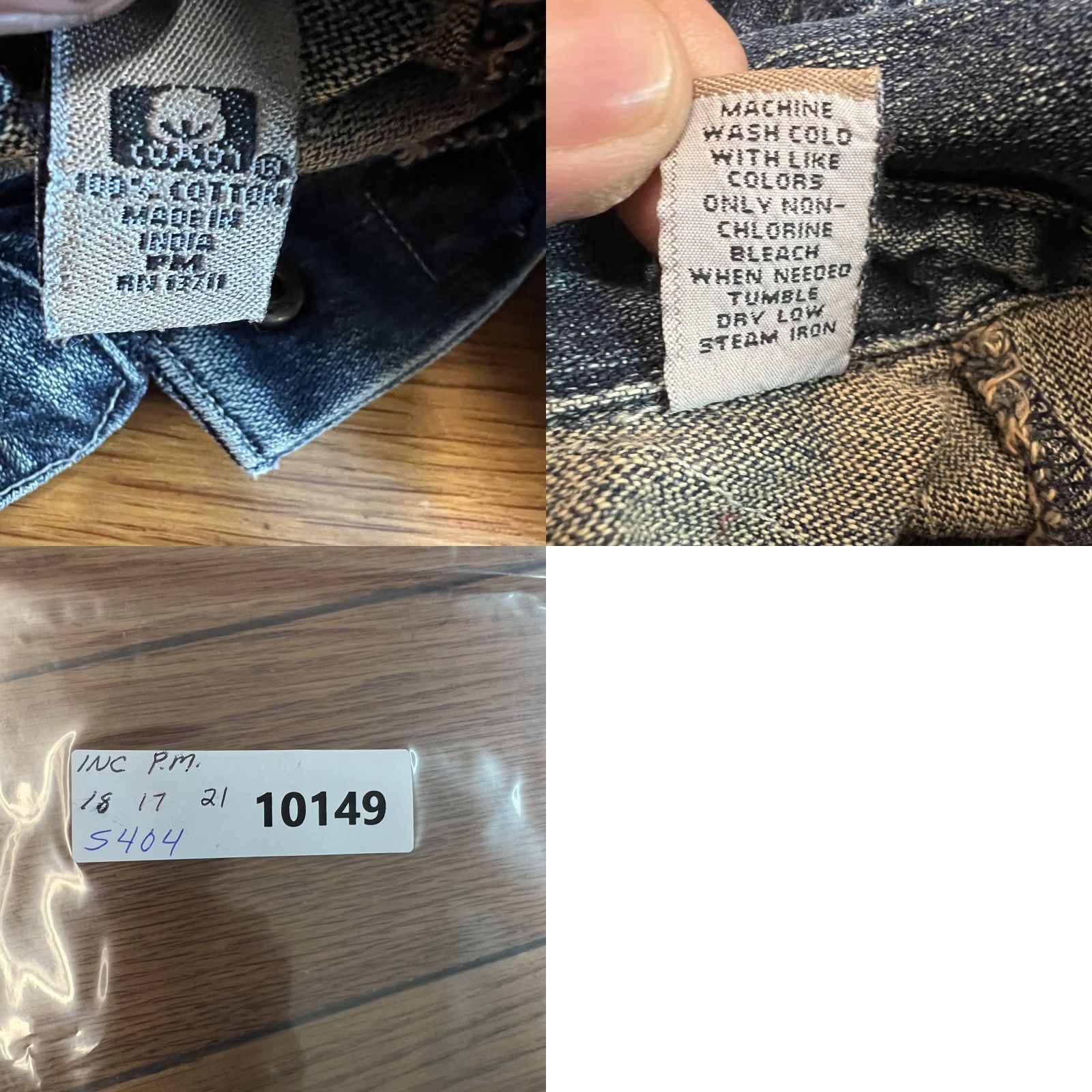 Denime i.e. Relaxed Denim Jean Jacket Women's PM Blue Hidden Snap Flap Pockets Jeans Jacket Womens PM Blue Hidden Snap Flap Pockets Size 32" / US 10 / IT 46 - 8 Thumbnail