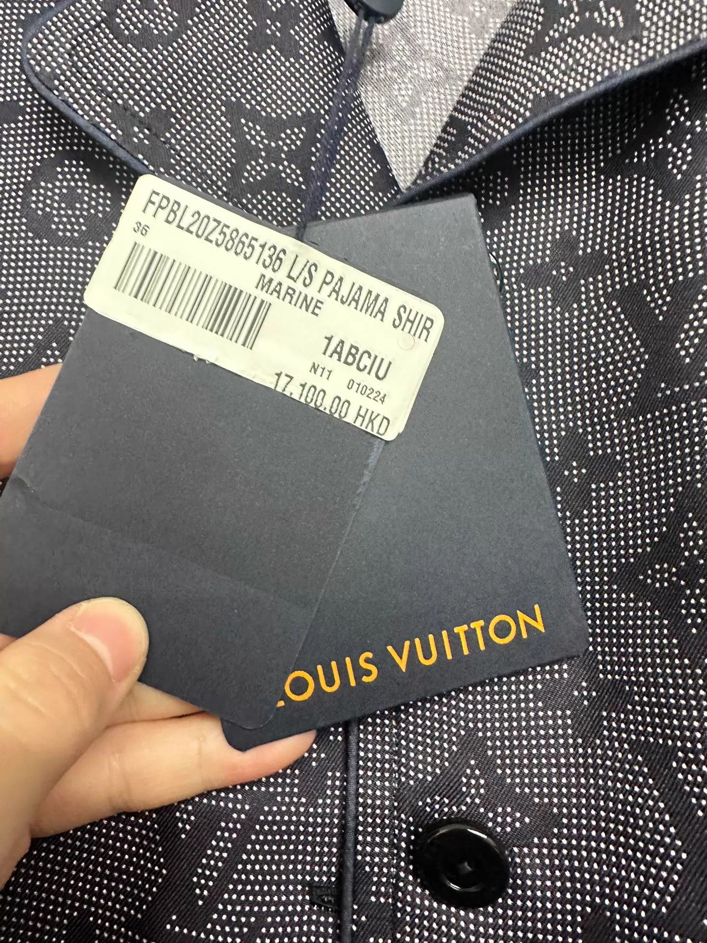 Louis Vuitton LV All Over Print Shirt 36 New with Tags Size XS / US 0-2 / IT 36-38 - 6 Thumbnail