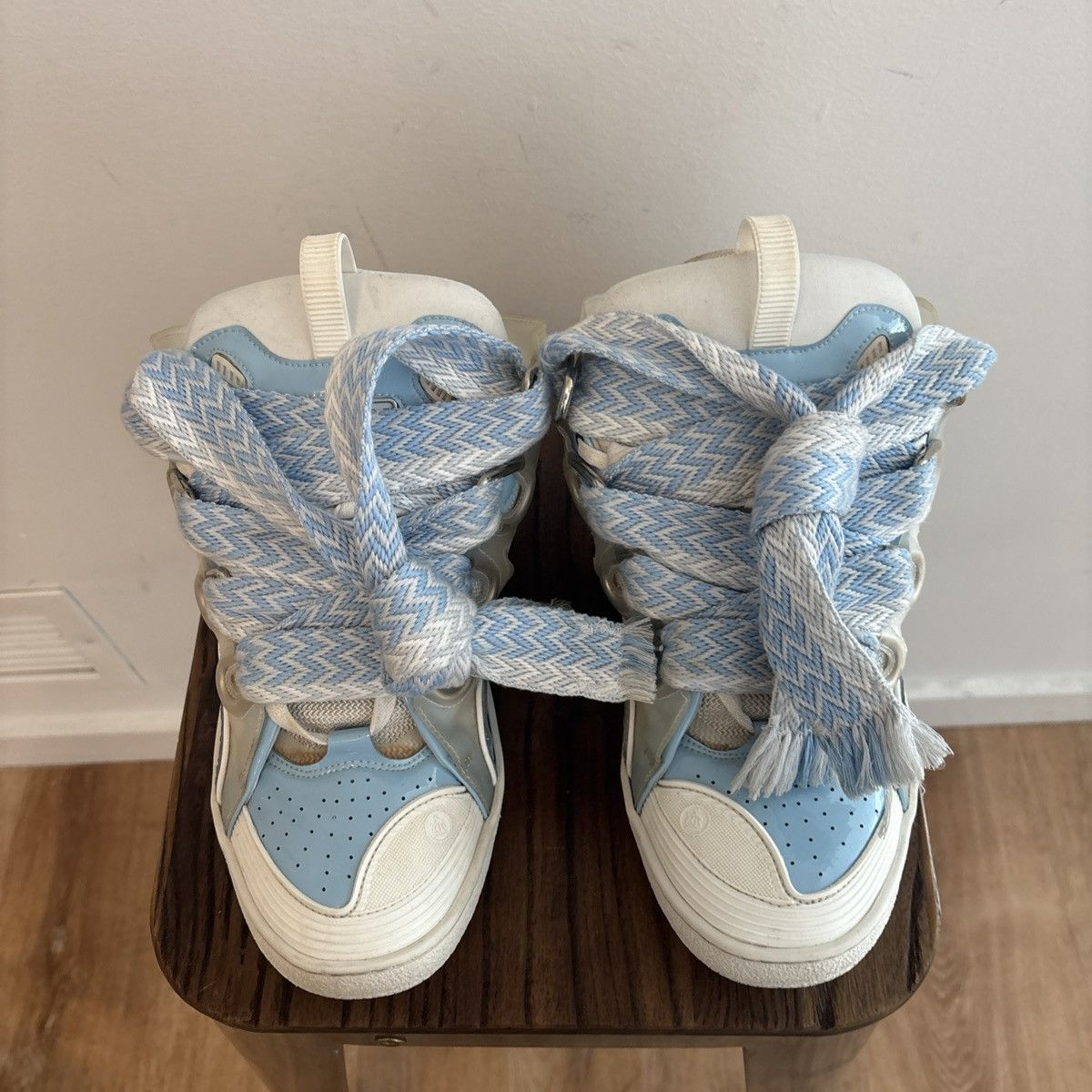 Lanvin Lanvin Curb White Blue size 44 Size US 11 / EU 44 - 4 Thumbnail
