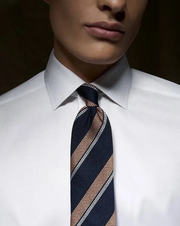 Eton Eton Signature Twill White Dress Shirt- Slim Fit Size US S / EU 44-46 / 1 - 4 Thumbnail
