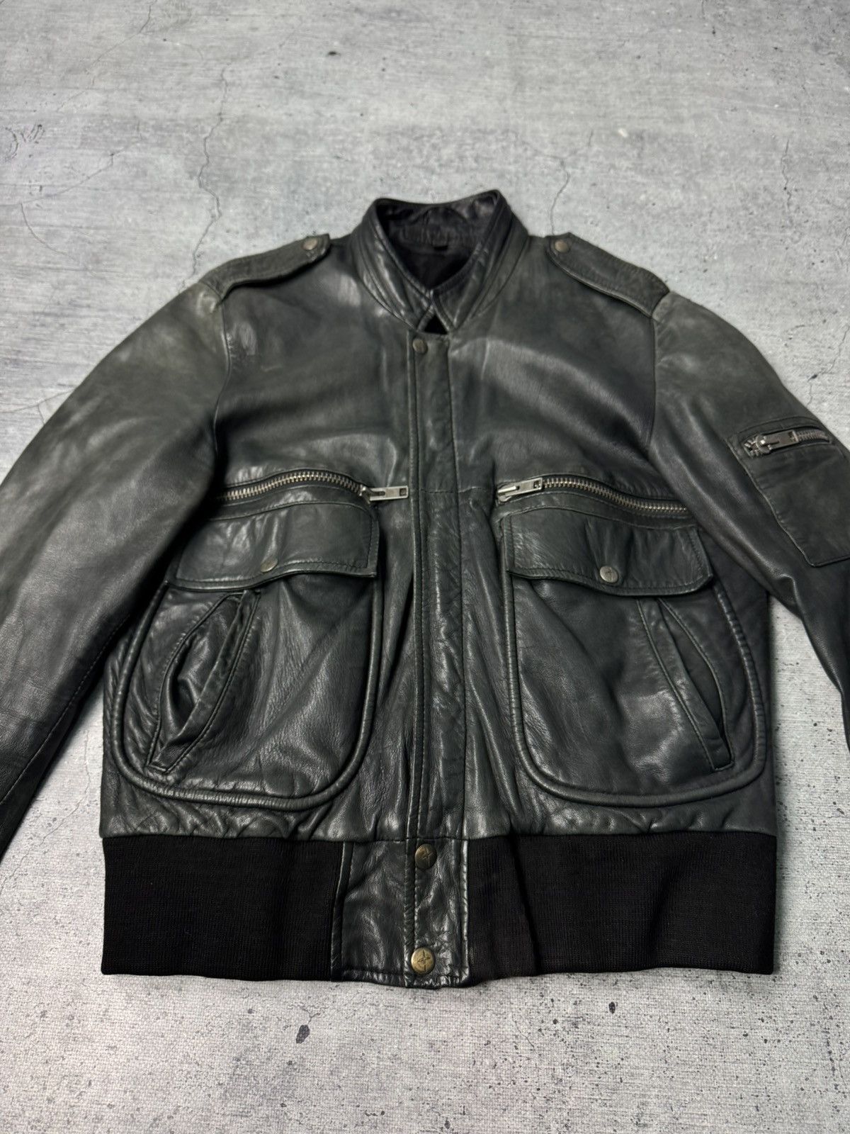 Allsaints Vintage Allsaints Genuine Leather Biker Y2K Jacket M Size US M / EU 48-50 / 2 - 5 Thumbnail