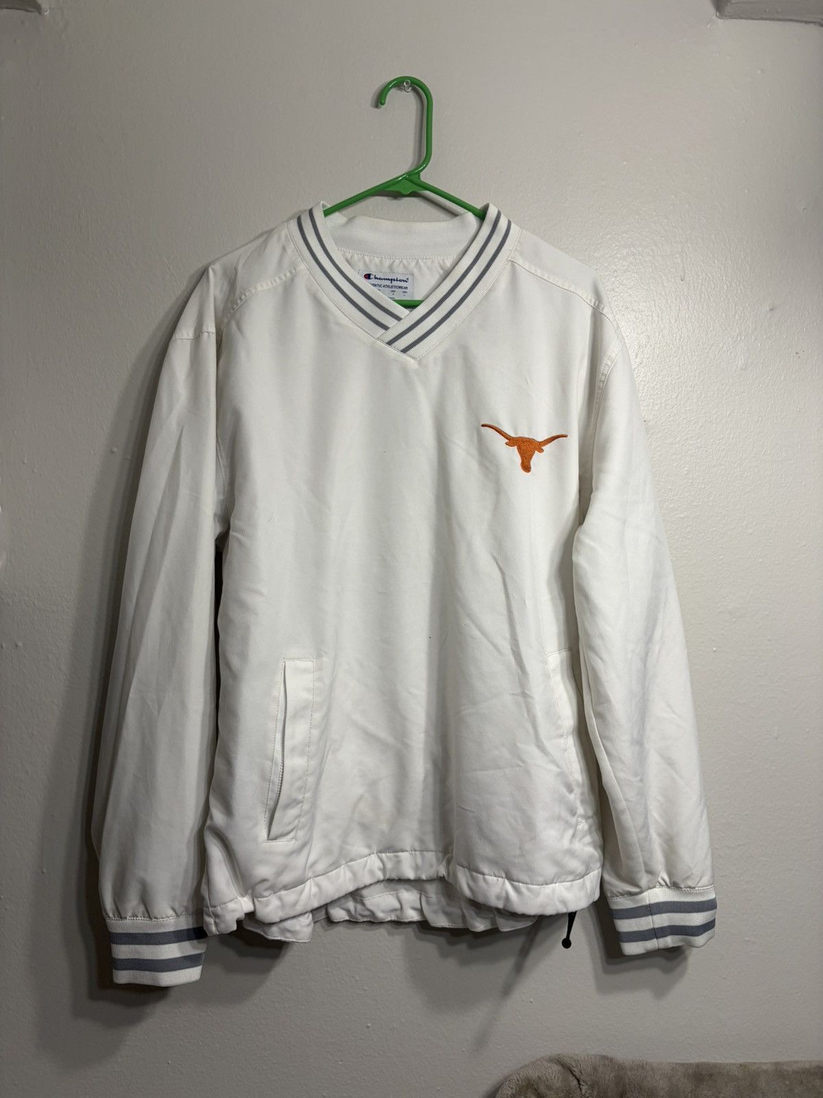 Champion White University of Texas Champion Embroidered Rain Jacket Size US L / EU 52-54 / 3 - 1 Thumbnail